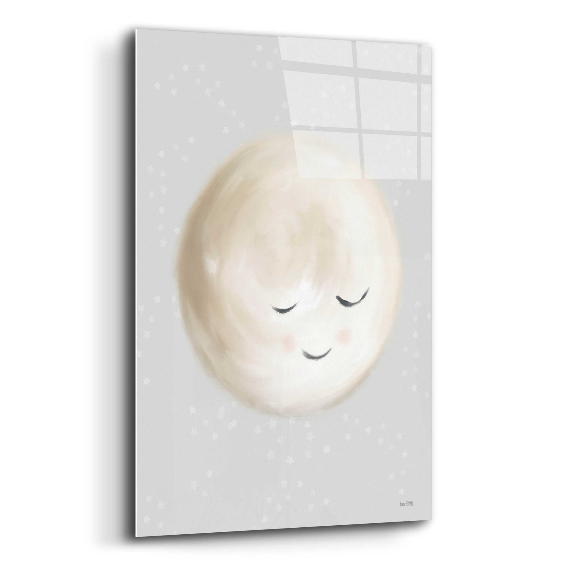 Epic Art 'Happy Little Moon I  ' by House Fenway, Acrylic Glass Wall Art,12x16