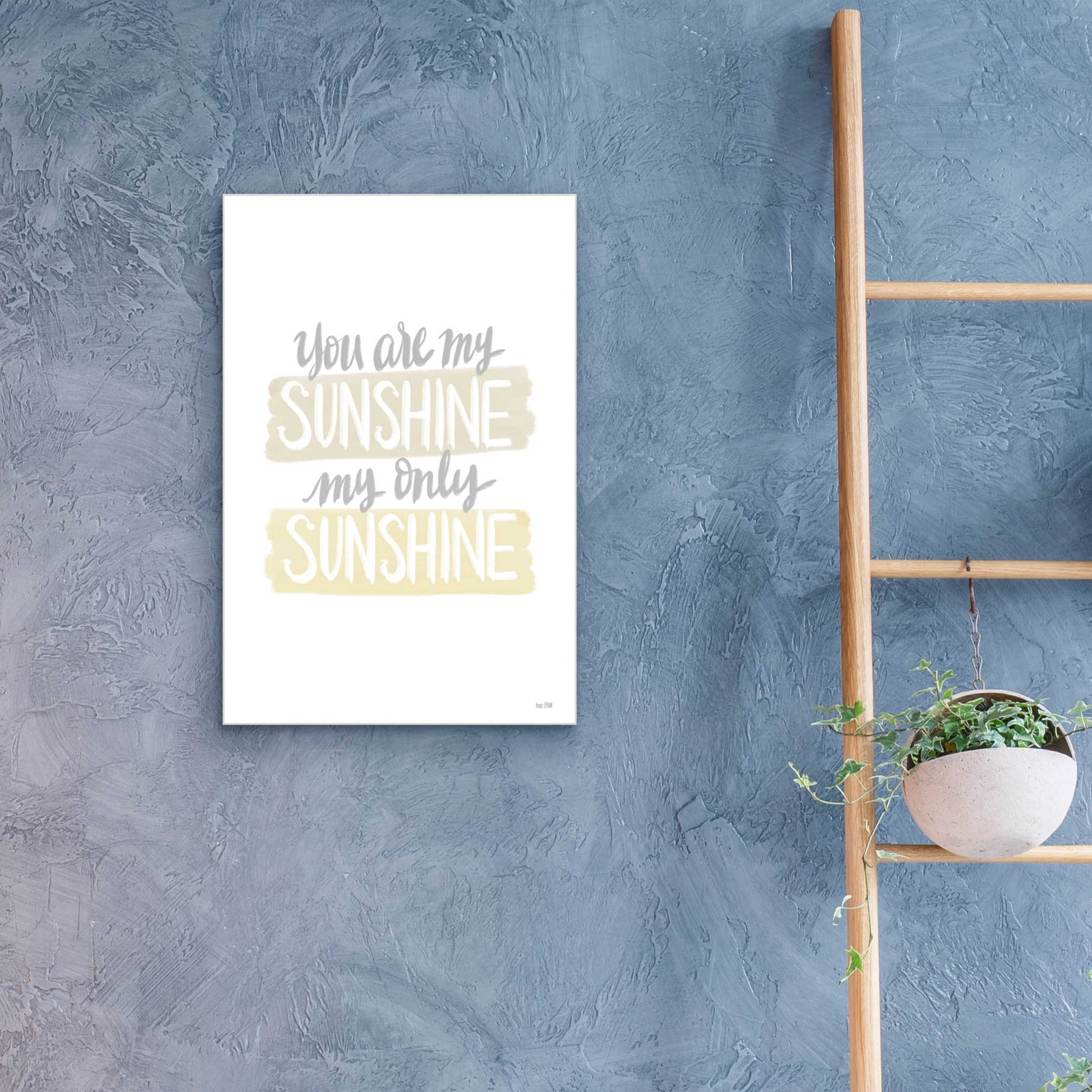 Epic Art 'You Are My Sunshine   ' by House Fenway, Acrylic Glass Wall Art,16x24