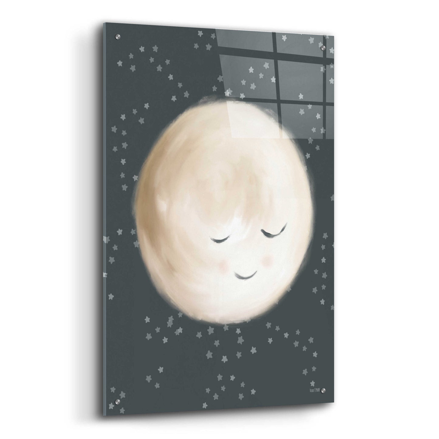 Epic Art 'Happy Little Moon II  ' by House Fenway, Acrylic Glass Wall Art,24x36