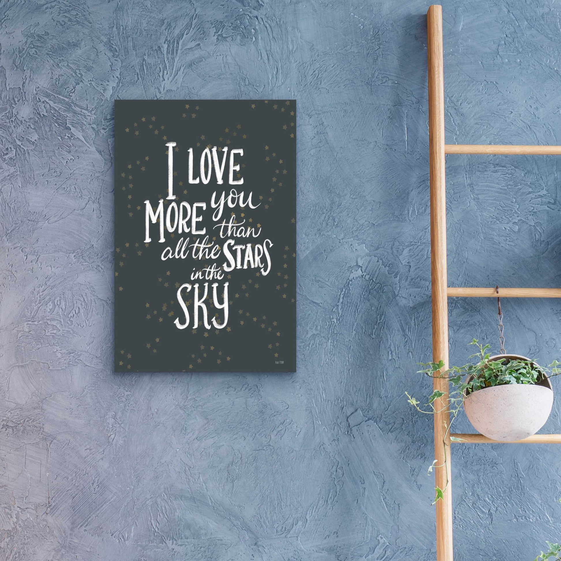 Epic Art 'I Love You More   ' by House Fenway, Acrylic Glass Wall Art,16x24