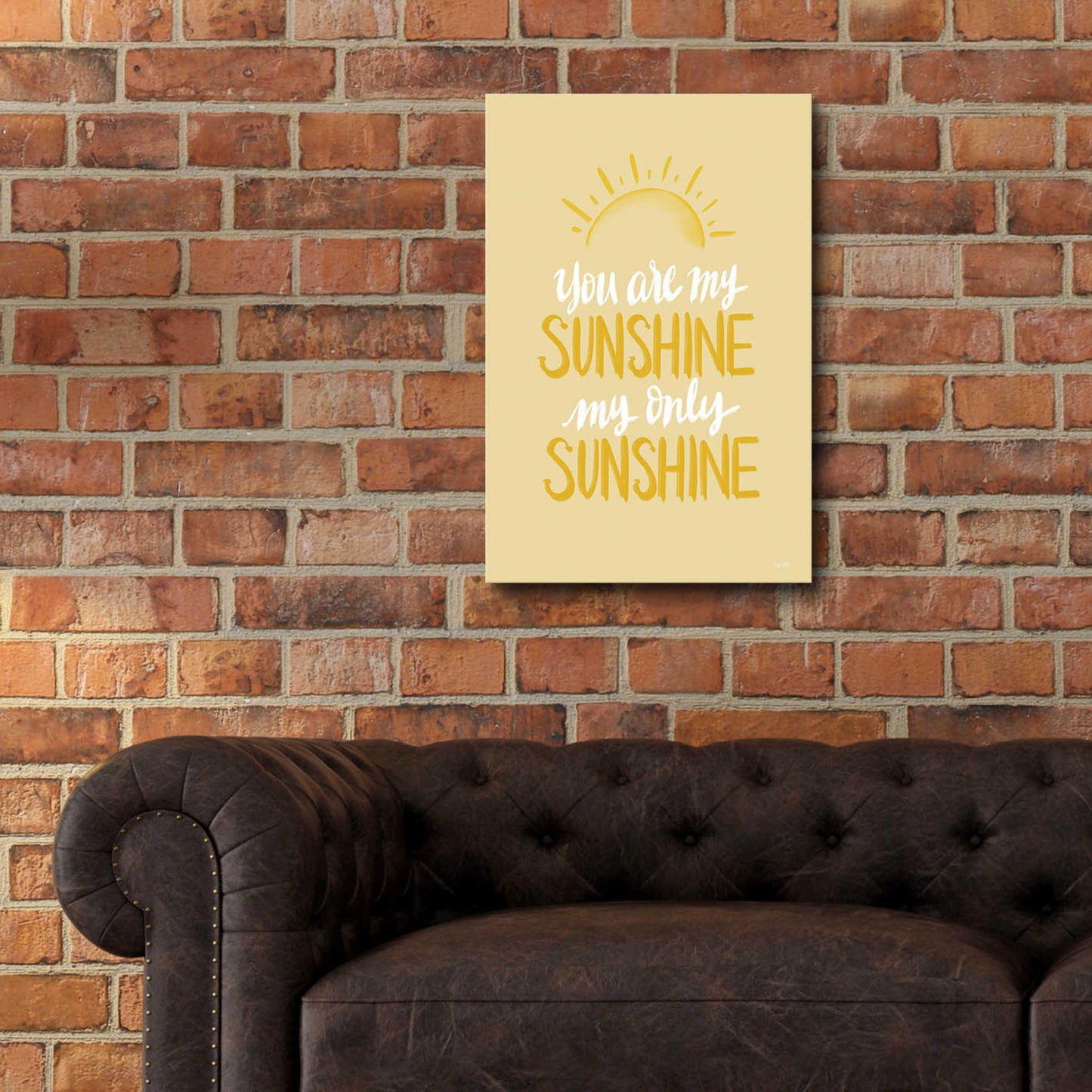 Epic Art 'You Are My Sunshine    ' by House Fenway, Acrylic Glass Wall Art,16x24