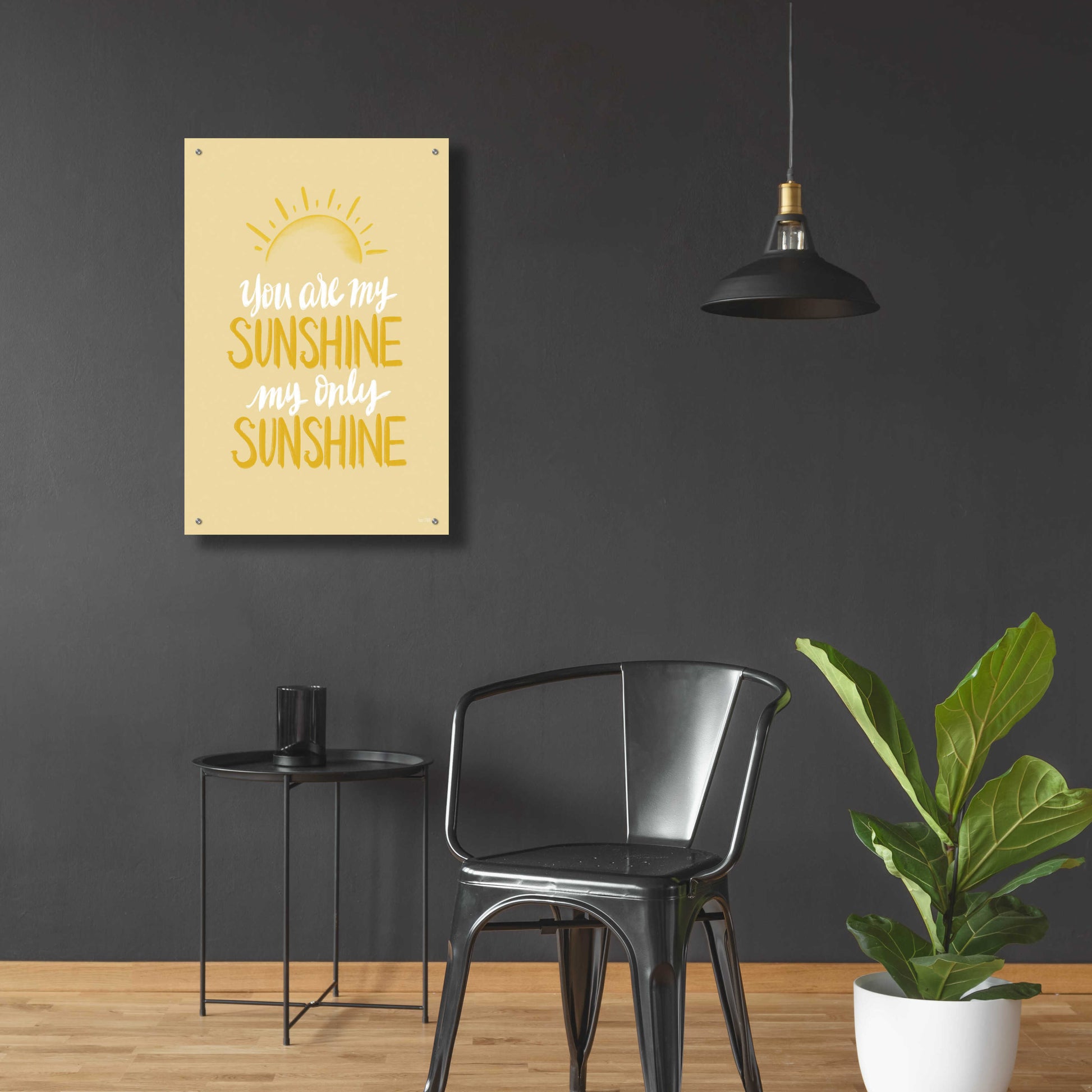 Epic Art 'You Are My Sunshine    ' by House Fenway, Acrylic Glass Wall Art,24x36