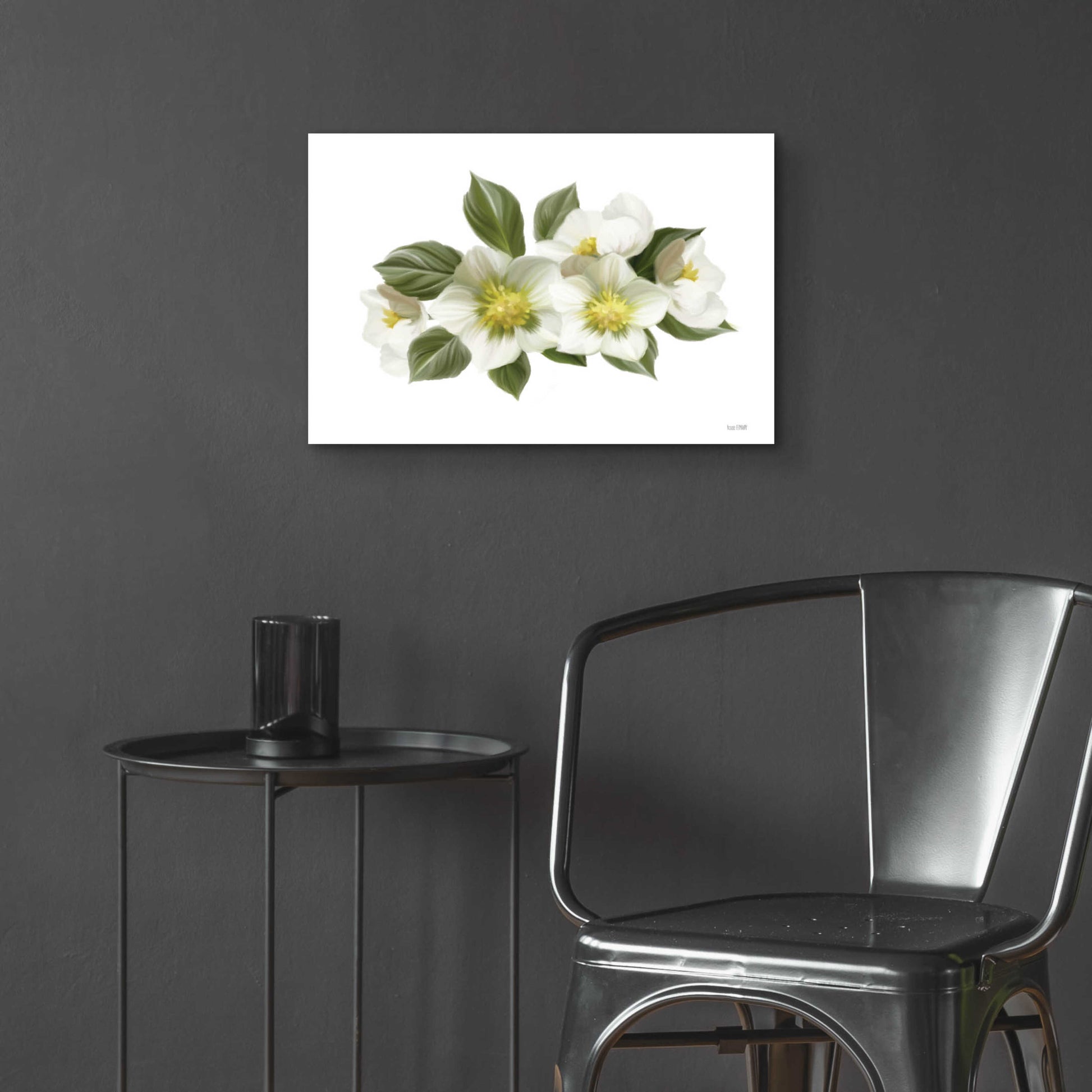 Epic Art 'White Wildflowers' by House Fenway, Acrylic Glass Wall Art,24x16