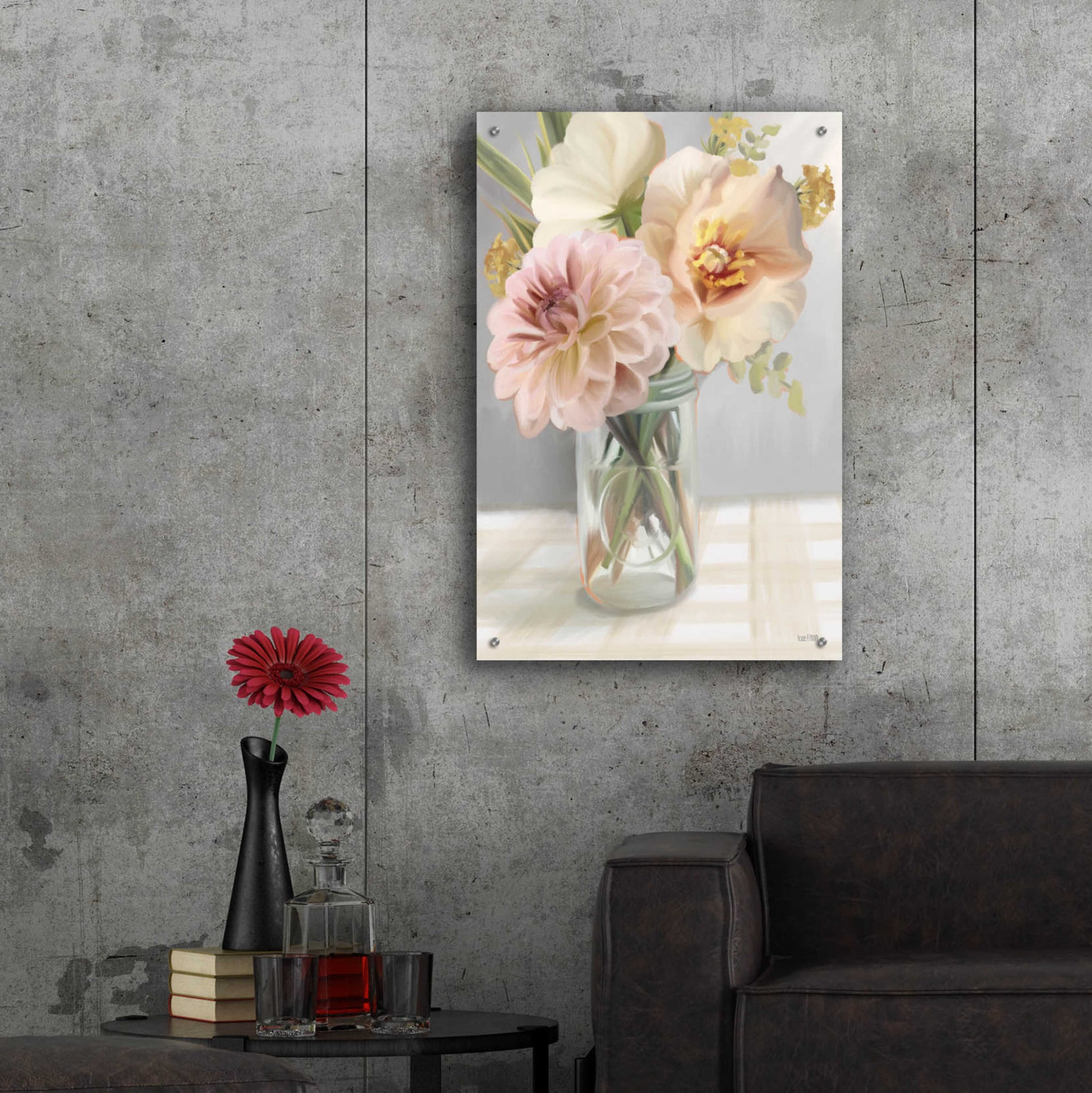 Epic Art 'Fresh Flowers For You' by House Fenway, Acrylic Glass Wall Art,24x36