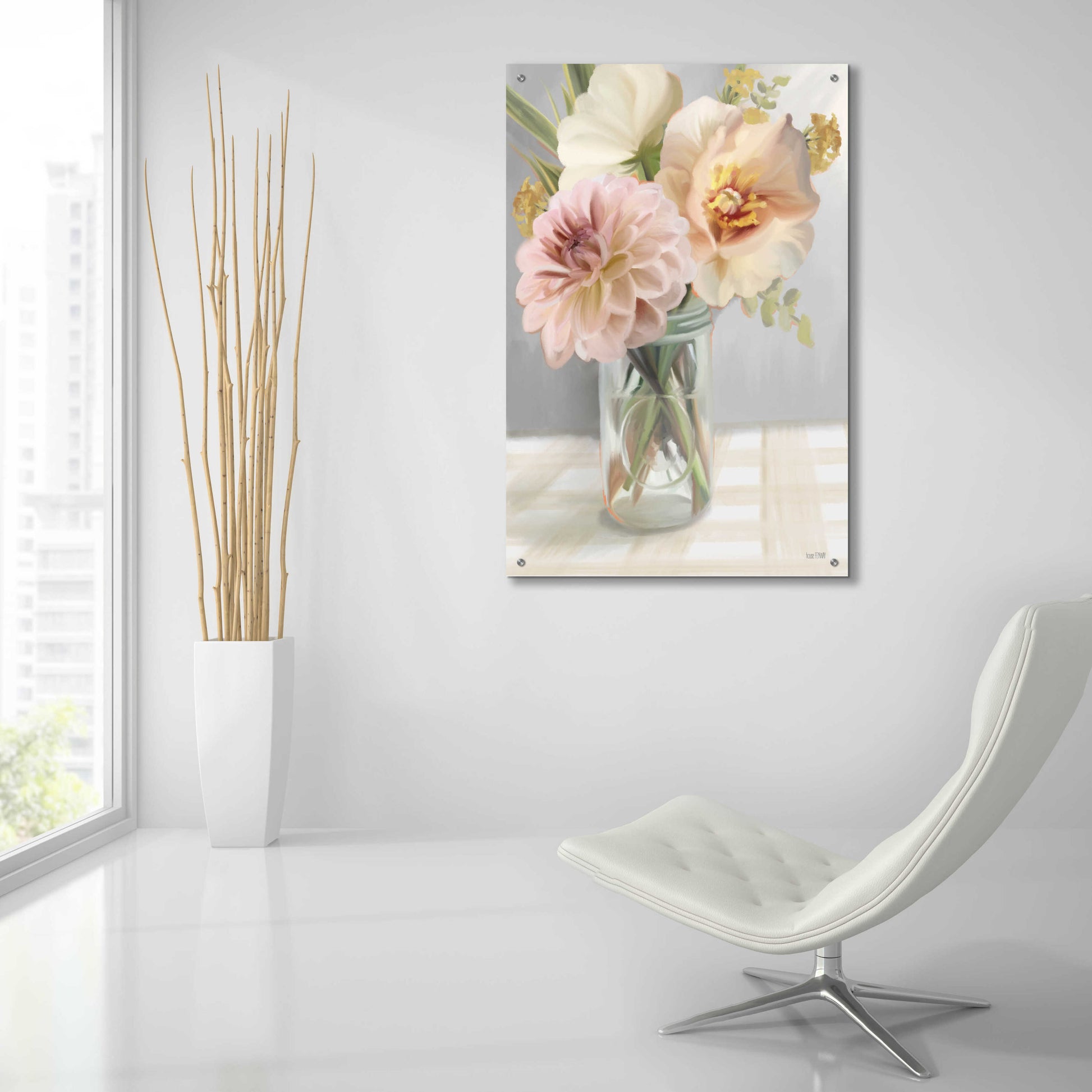 Epic Art 'Fresh Flowers For You' by House Fenway, Acrylic Glass Wall Art,24x36