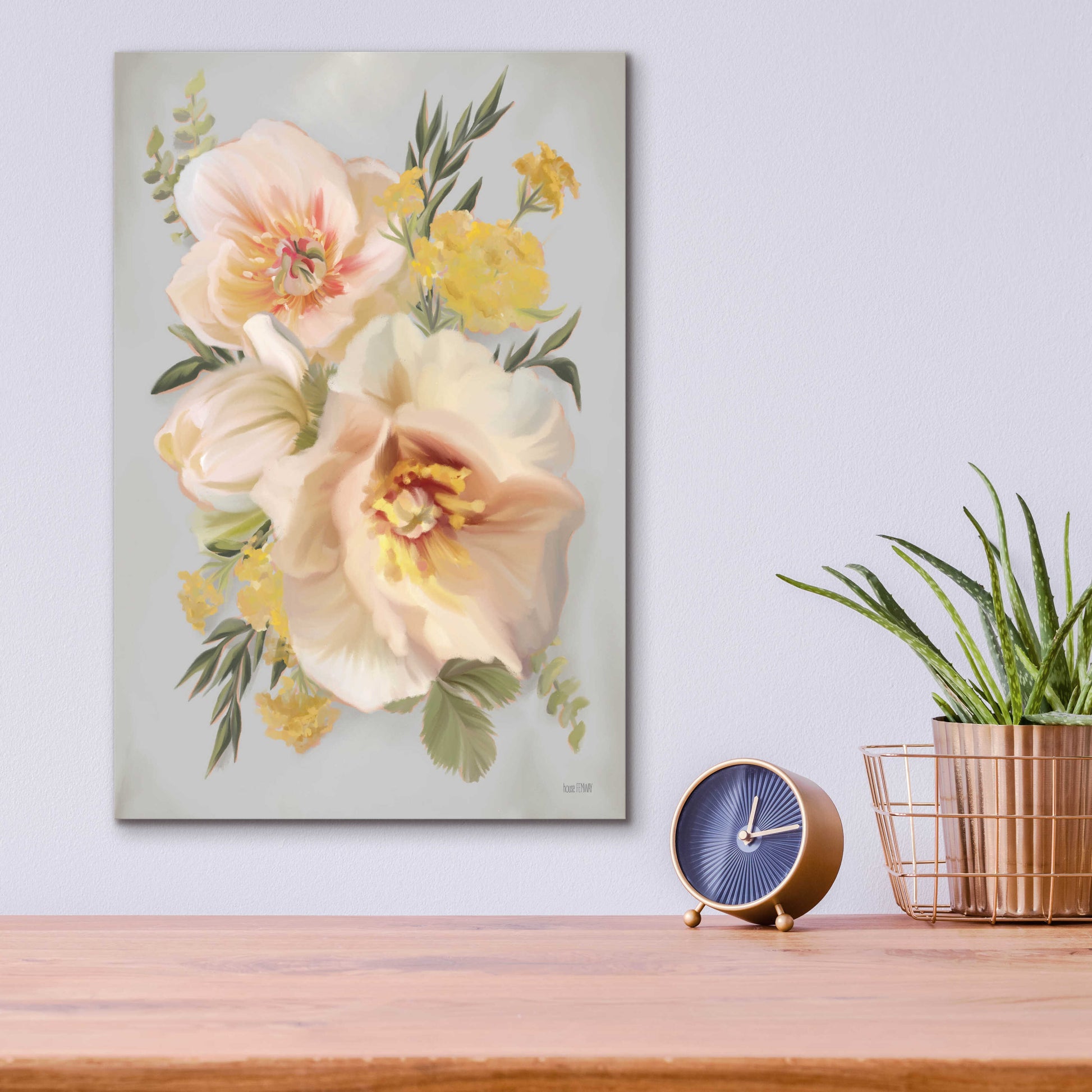 Epic Art 'Wild Anemone Bouquet' by House Fenway, Acrylic Glass Wall Art,12x16