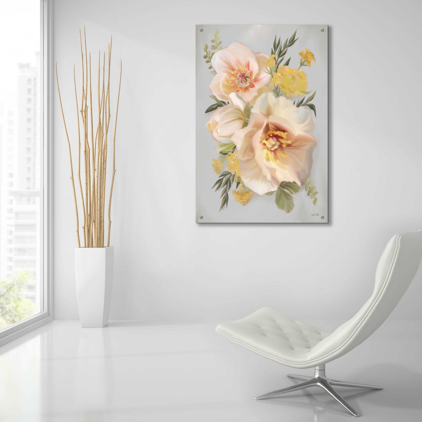 Epic Art 'Wild Anemone Bouquet' by House Fenway, Acrylic Glass Wall Art,24x36