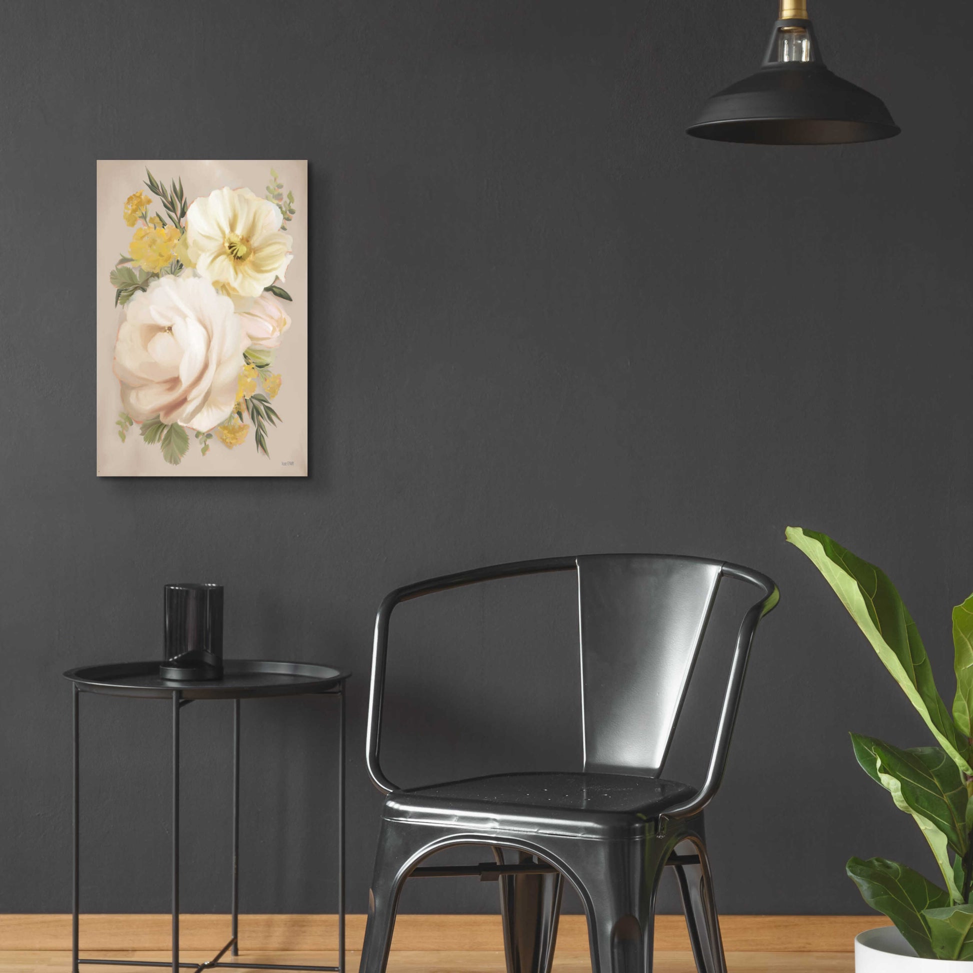 Epic Art 'Peach Peony Bouquet' by House Fenway, Acrylic Glass Wall Art,16x24