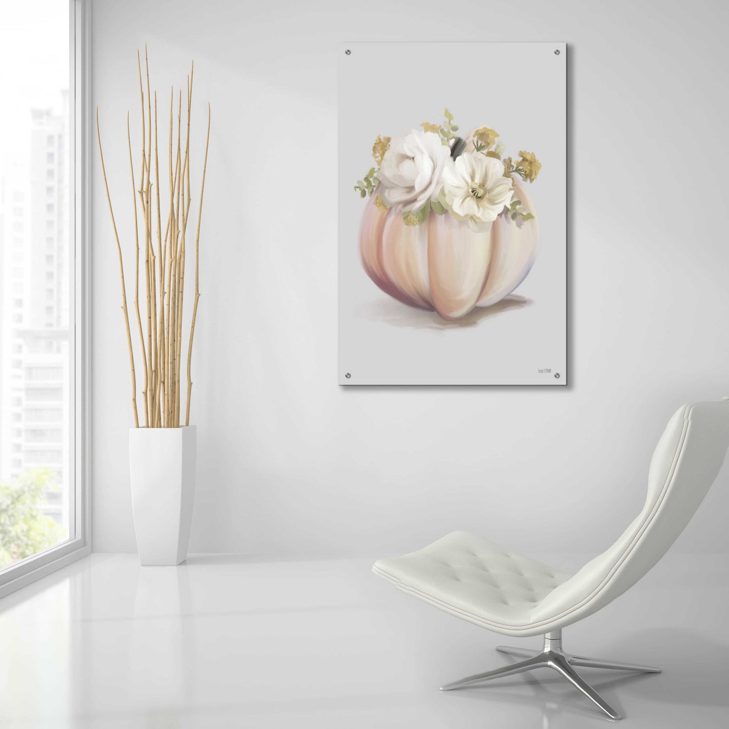 Epic Art 'Blush Pumpkin' by House Fenway, Acrylic Glass Wall Art,24x36