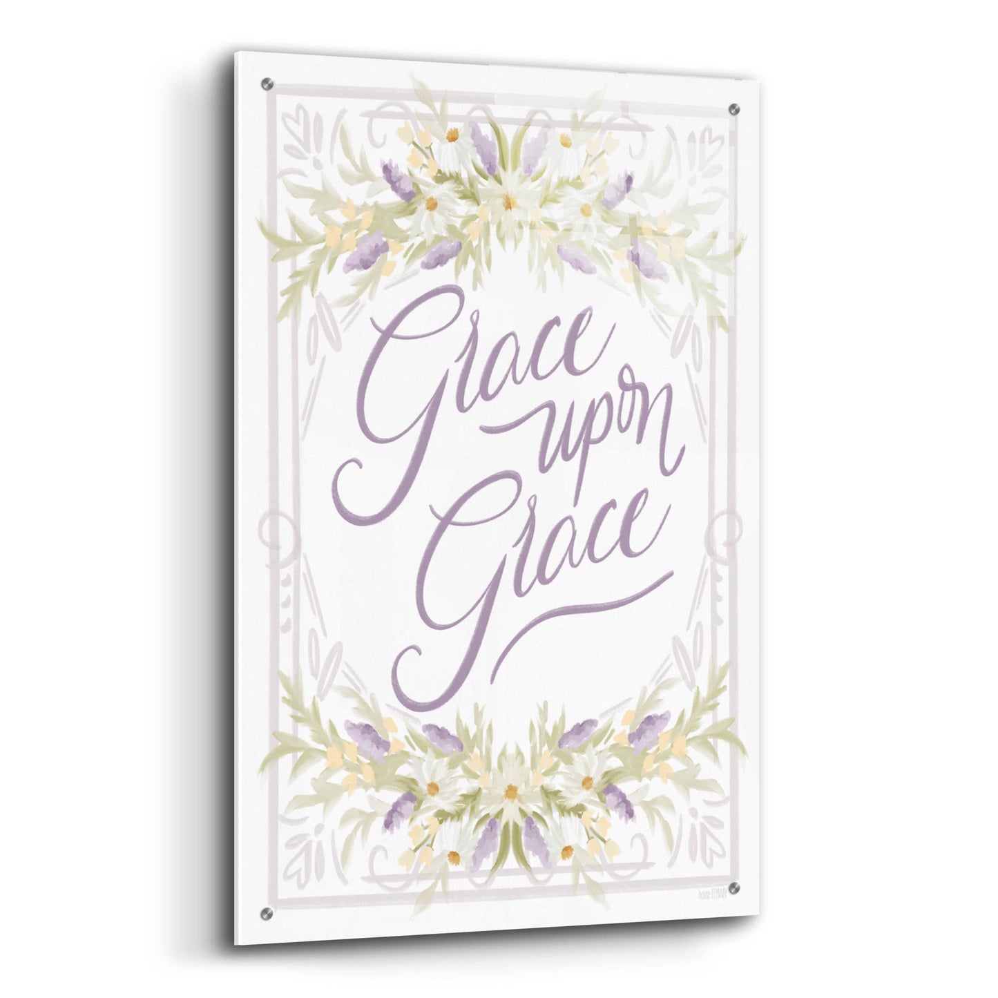 Epic Art 'Grace Upon Grace' by House Fenway, Acrylic Glass Wall Art,24x36