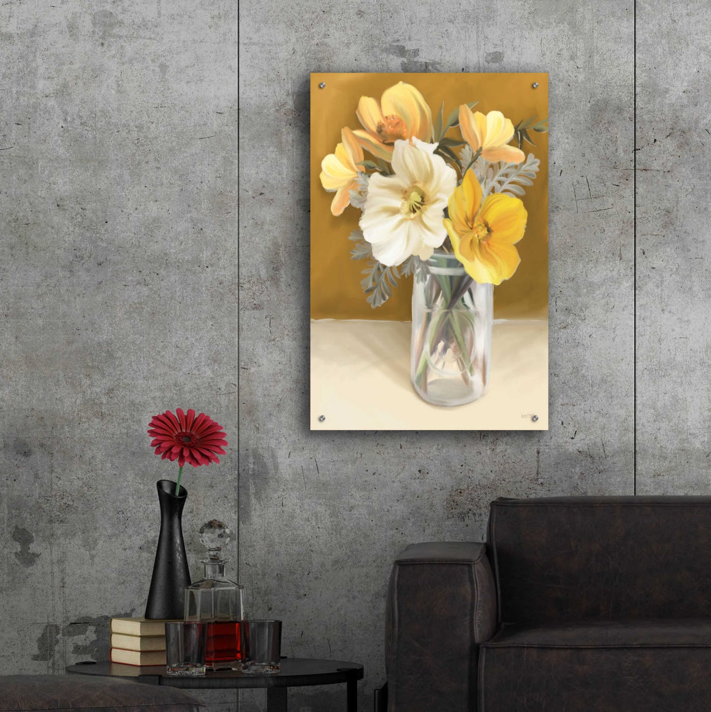 Epic Art 'Butterscotch Bunch' by House Fenway, Acrylic Glass Wall Art,24x36