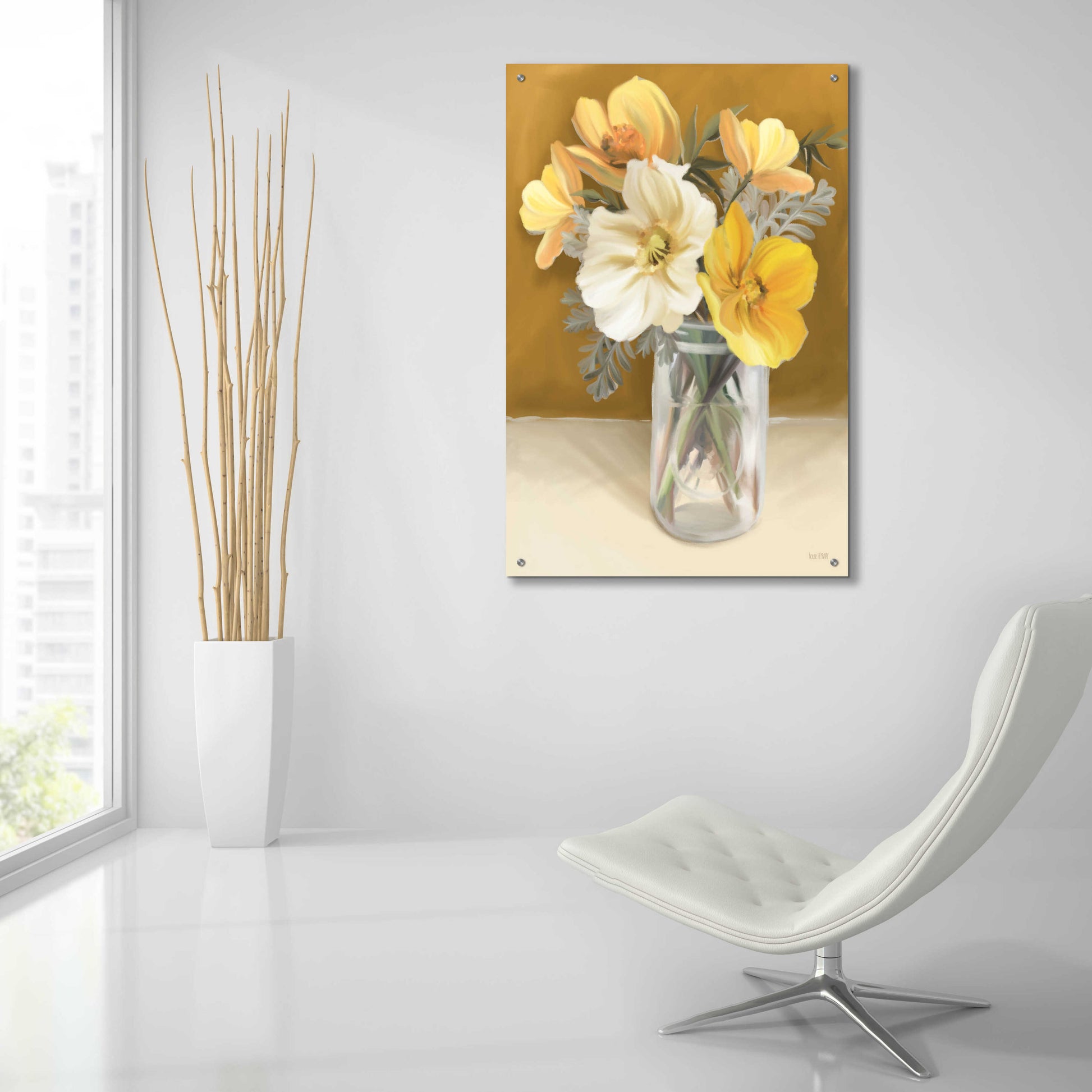 Epic Art 'Butterscotch Bunch' by House Fenway, Acrylic Glass Wall Art,24x36