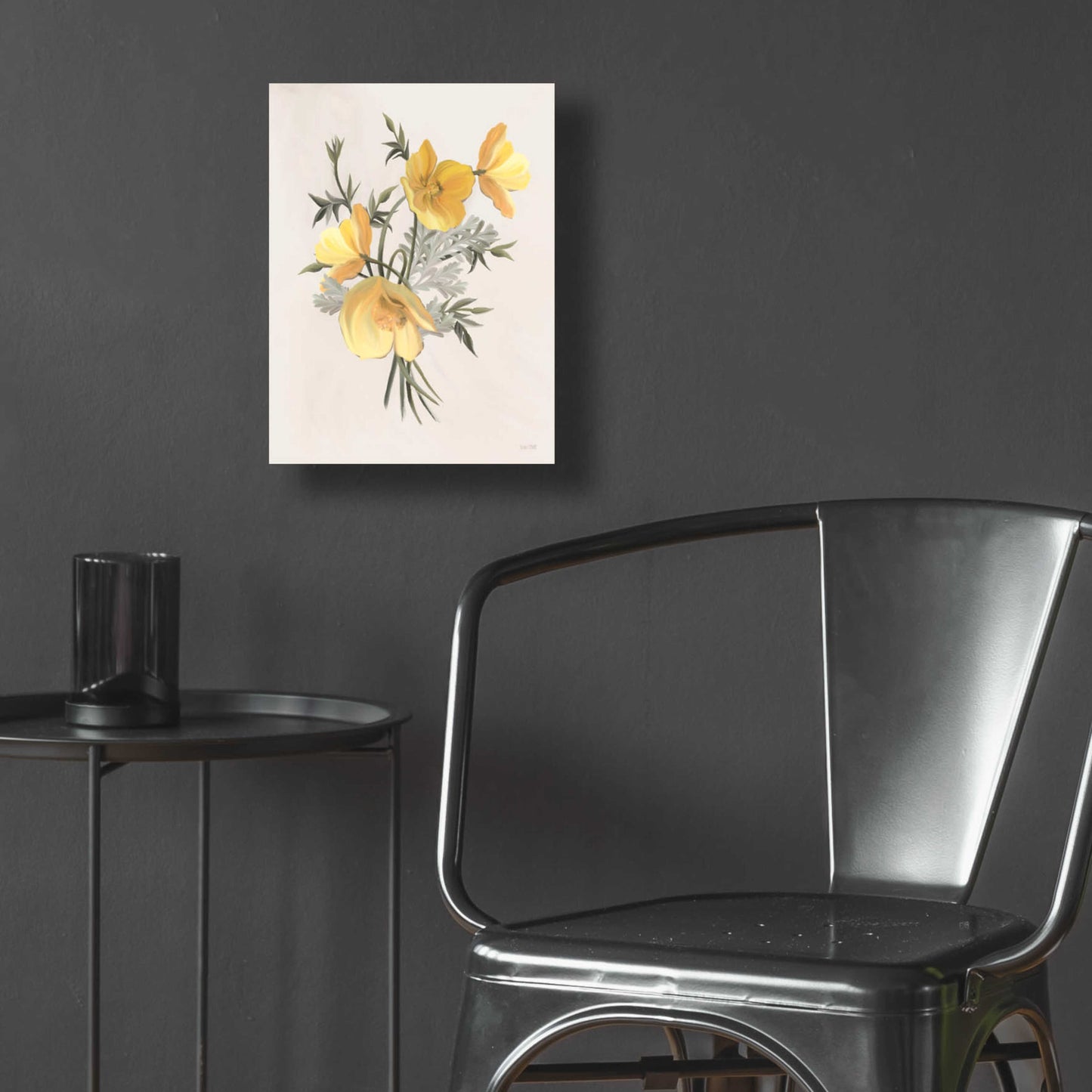 Epic Art 'Wild Yellow Poppies' by House Fenway, Acrylic Glass Wall Art,12x16