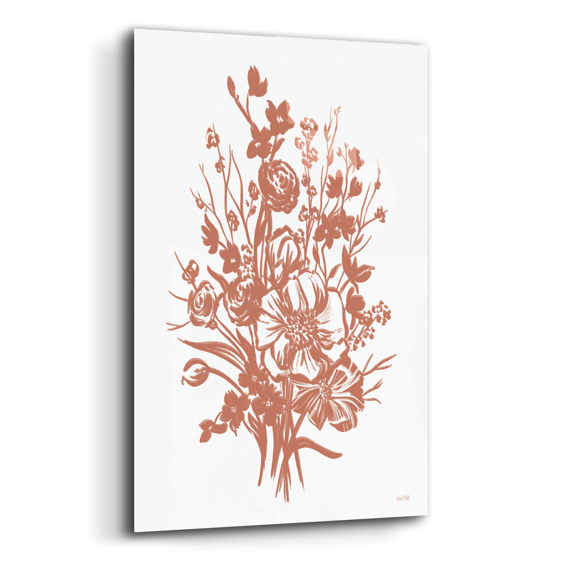 Epic Art 'Floral Blossoms' by House Fenway, Acrylic Glass Wall Art,12x16