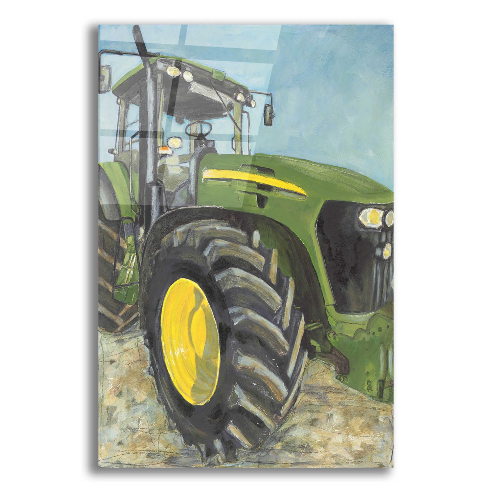 Epic Art 'Farm Days' by Jennifer Holden, Acrylic Glass Wall Art,16x24