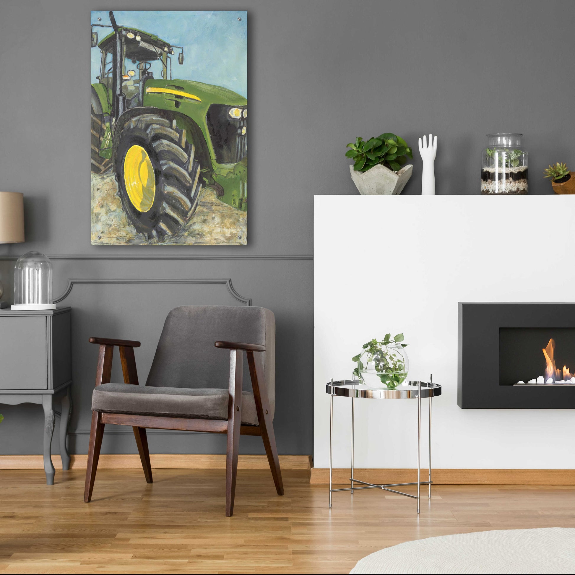 Epic Art 'Farm Days' by Jennifer Holden, Acrylic Glass Wall Art,24x36