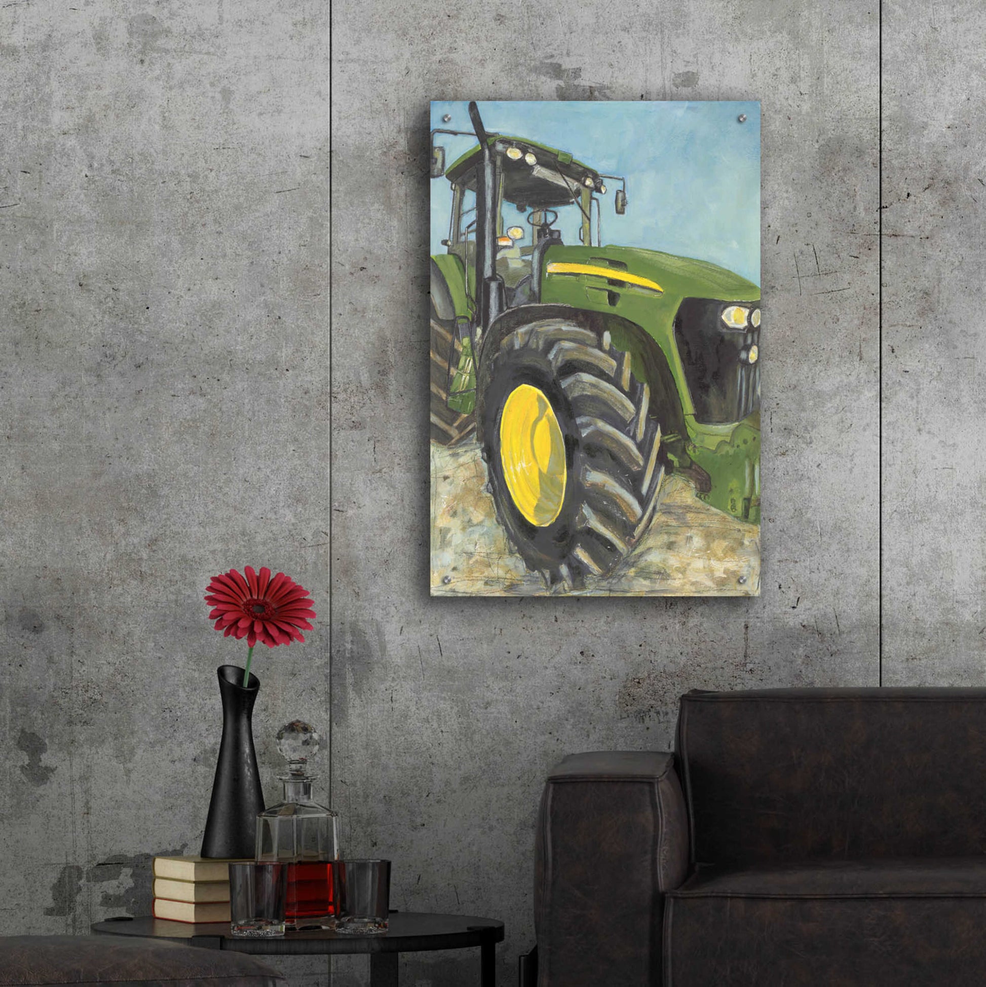 Epic Art 'Farm Days' by Jennifer Holden, Acrylic Glass Wall Art,24x36