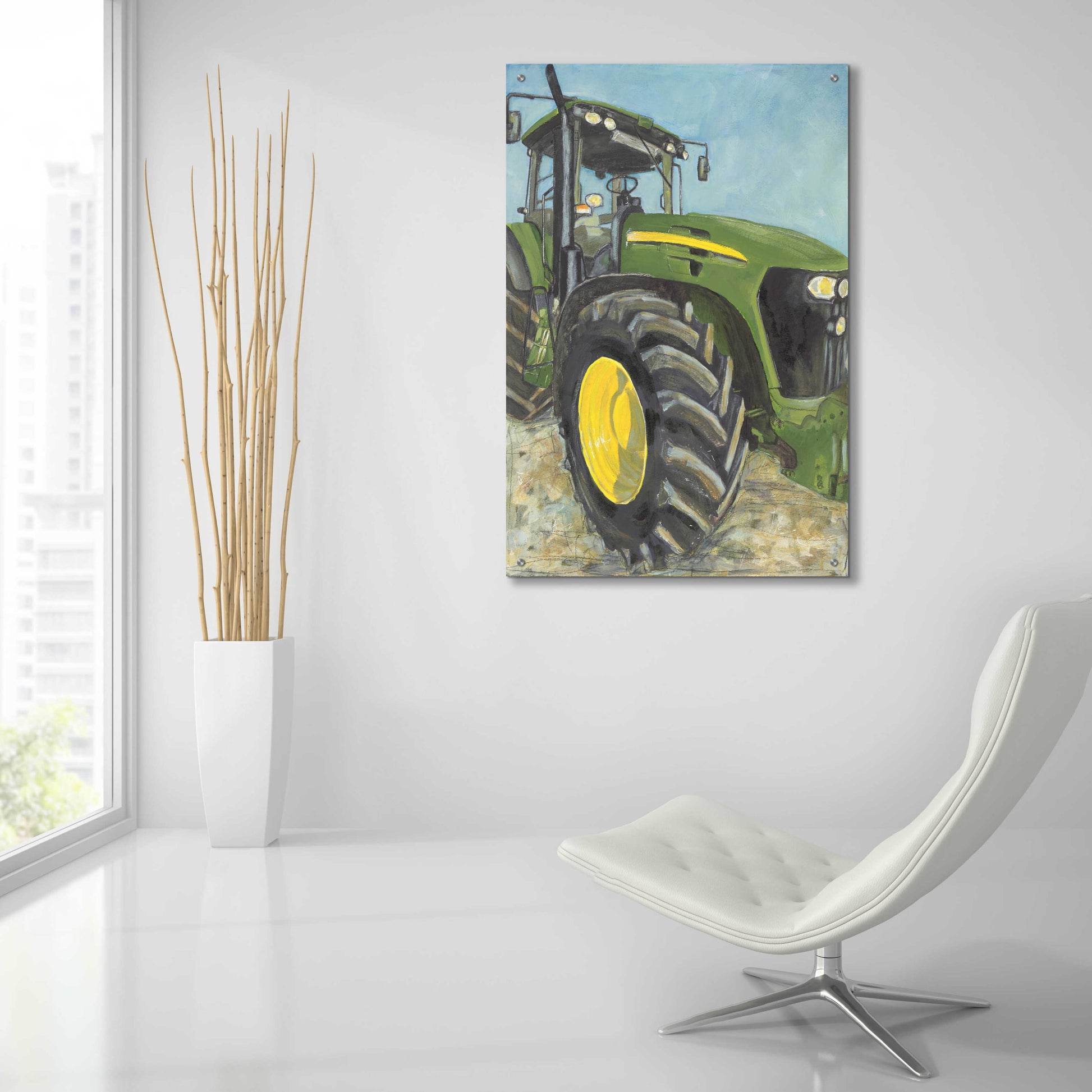 Epic Art 'Farm Days' by Jennifer Holden, Acrylic Glass Wall Art,24x36