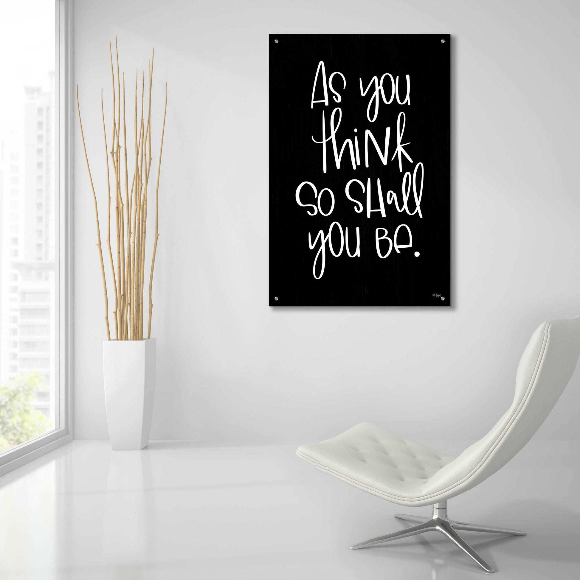 Epic Art 'As You Think' by Jaxn Blvd., Acrylic Glass Wall Art,24x36