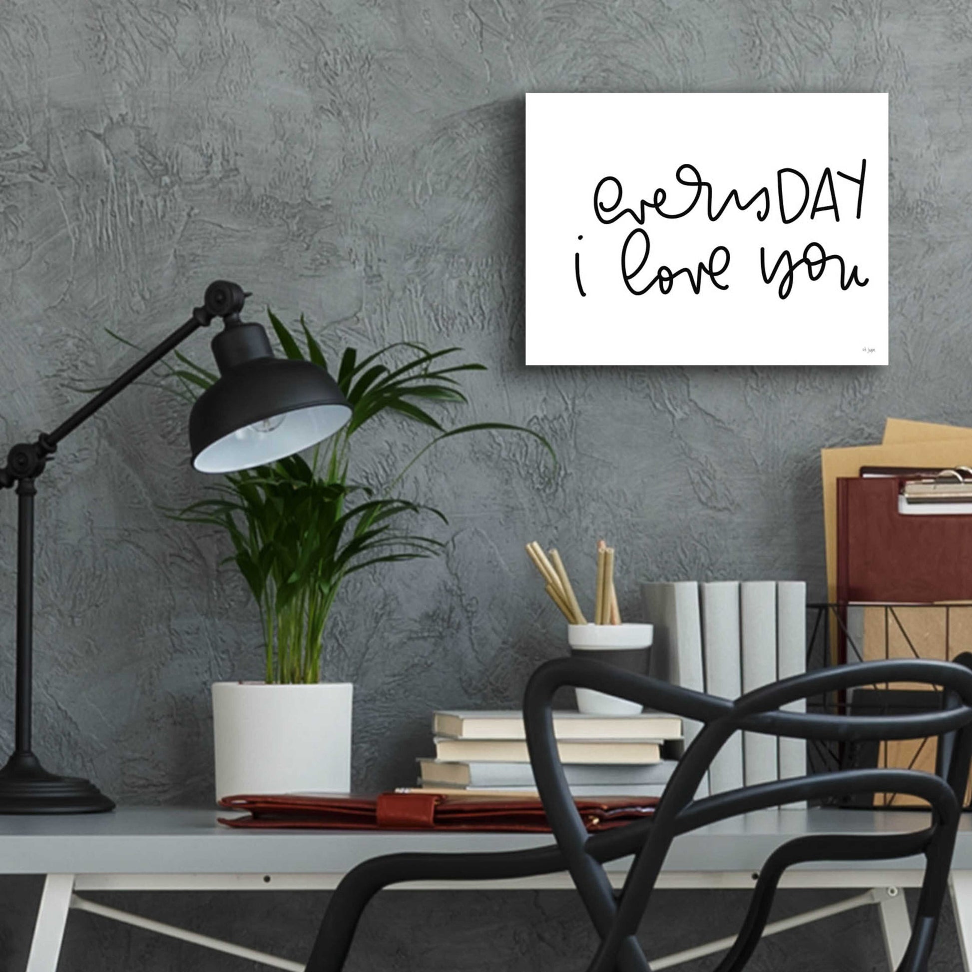 Epic Art 'Every Day I Love You' by Jaxn Blvd., Acrylic Glass Wall Art,16x12