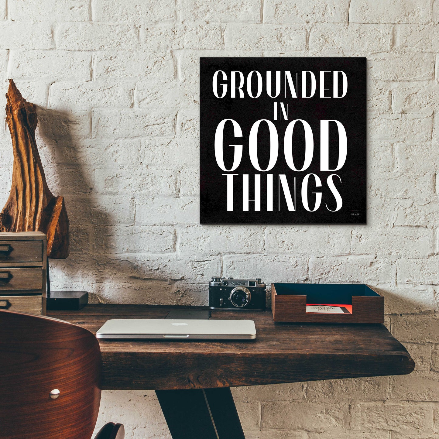 Epic Art 'Grounded in Good Things' by Jaxn Blvd., Acrylic Glass Wall Art,12x12