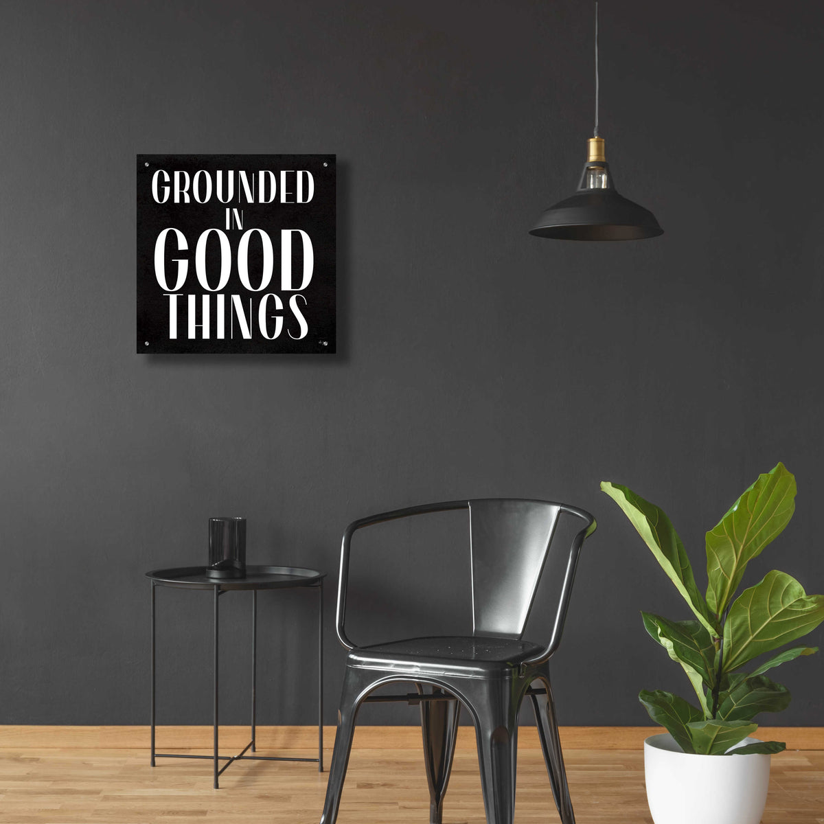Epic Art 'Grounded in Good Things' by Jaxn Blvd., Acrylic Glass Wall Art,24x24