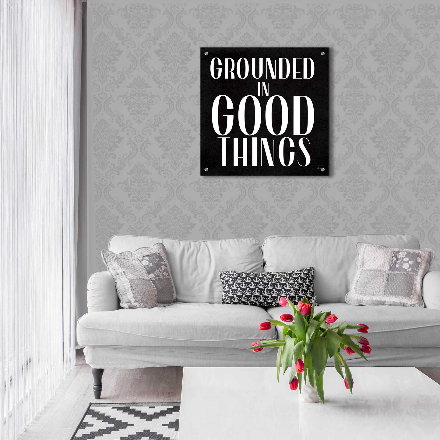 Epic Art 'Grounded in Good Things' by Jaxn Blvd., Acrylic Glass Wall Art,24x24