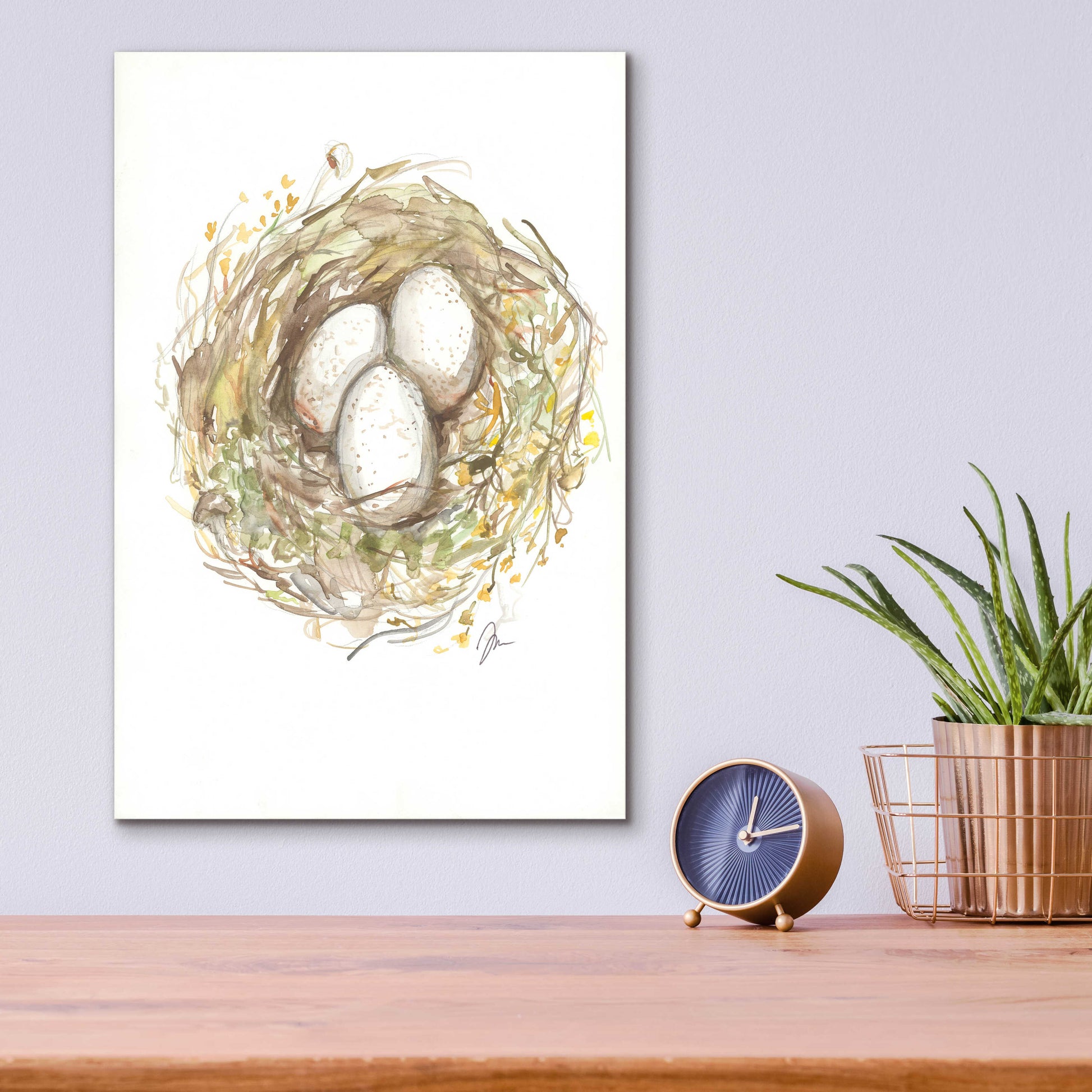 Epic Art 'Nest of Love' by Jessica Mingo, Acrylic Glass Wall Art,12x16