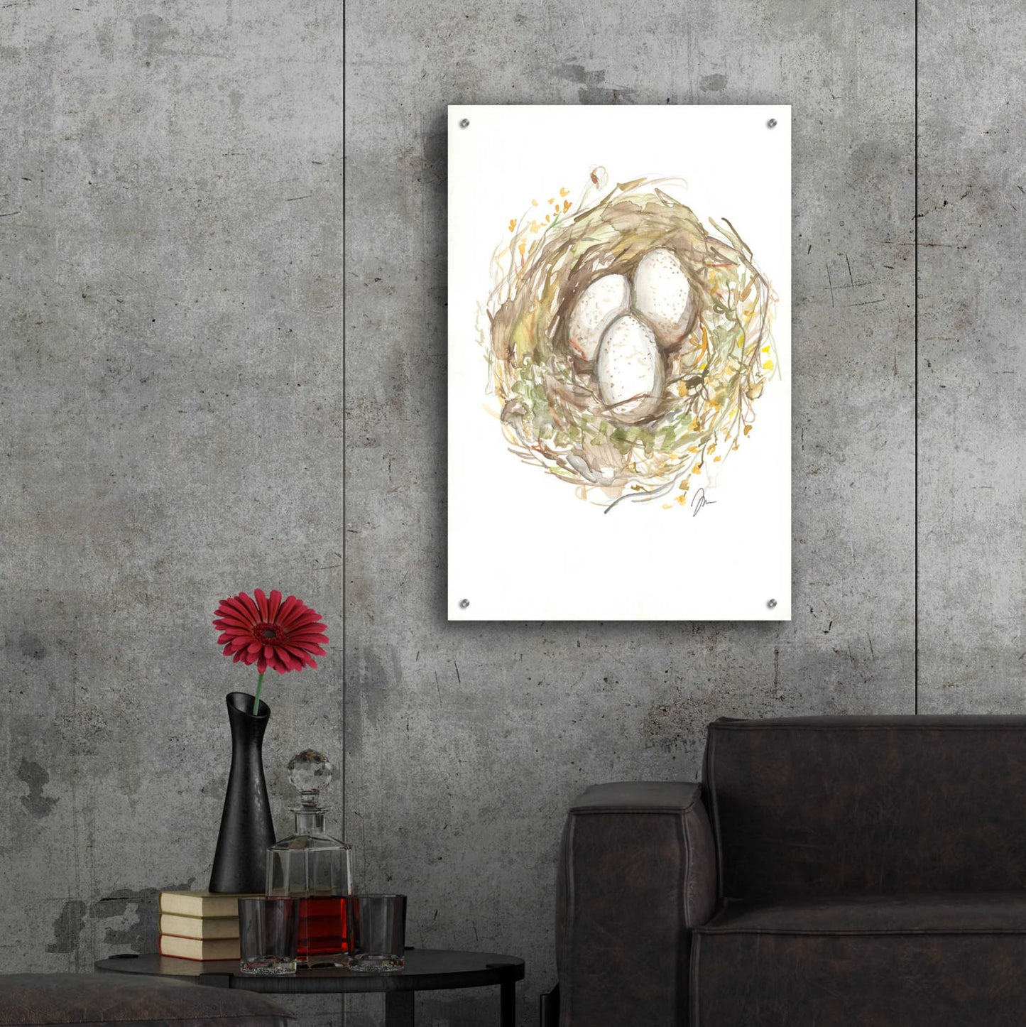 Epic Art 'Nest of Love' by Jessica Mingo, Acrylic Glass Wall Art,24x36