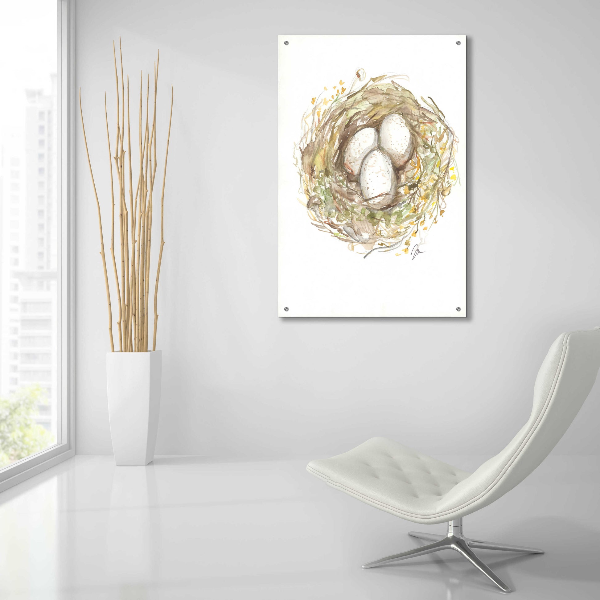 Epic Art 'Nest of Love' by Jessica Mingo, Acrylic Glass Wall Art,24x36