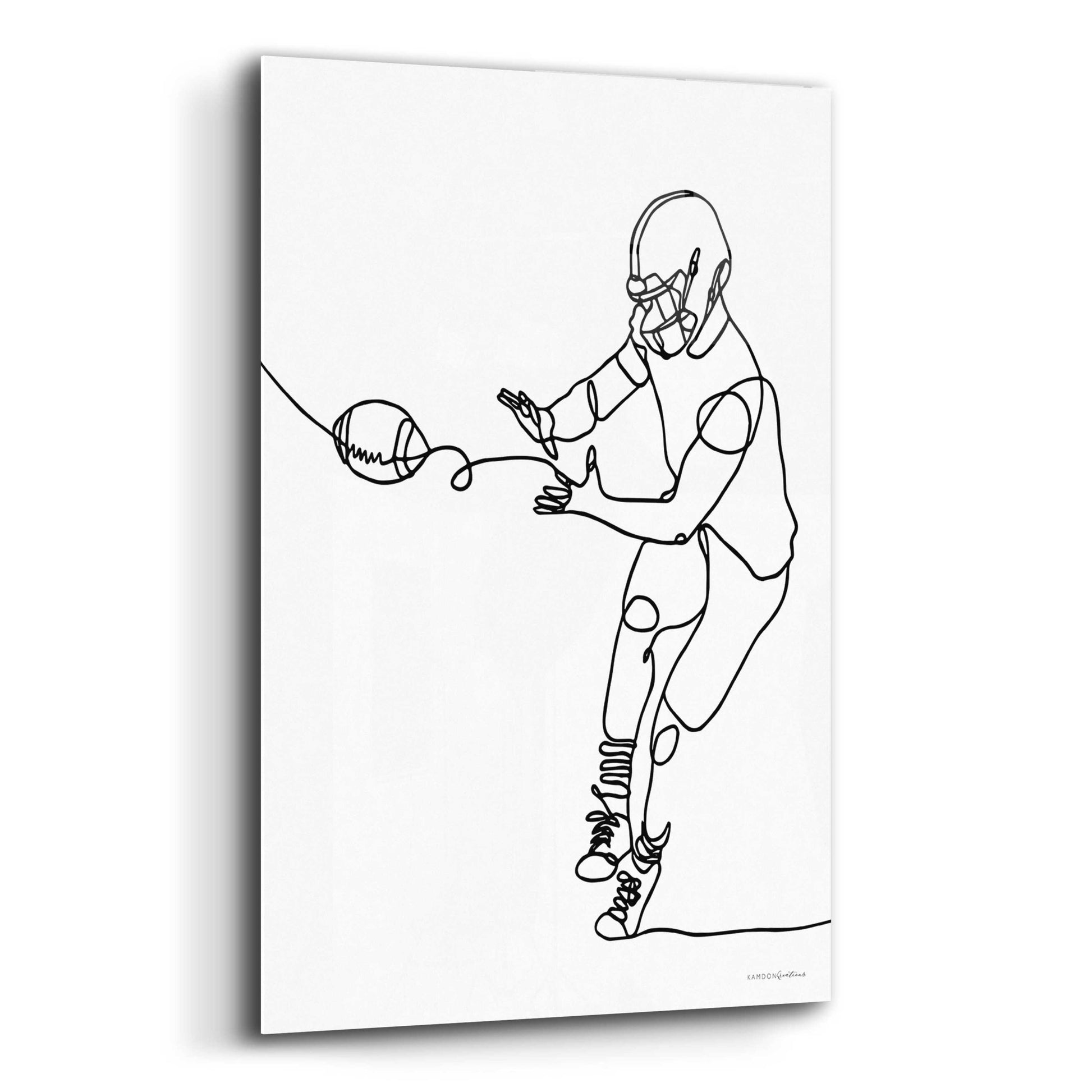 Epic Art 'Catch' by Kamdon Kreations, Acrylic Glass Wall Art,12x16