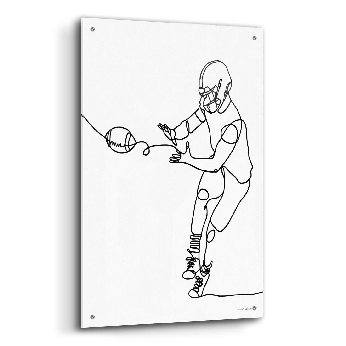 Epic Art 'Catch' by Kamdon Kreations, Acrylic Glass Wall Art,24x36