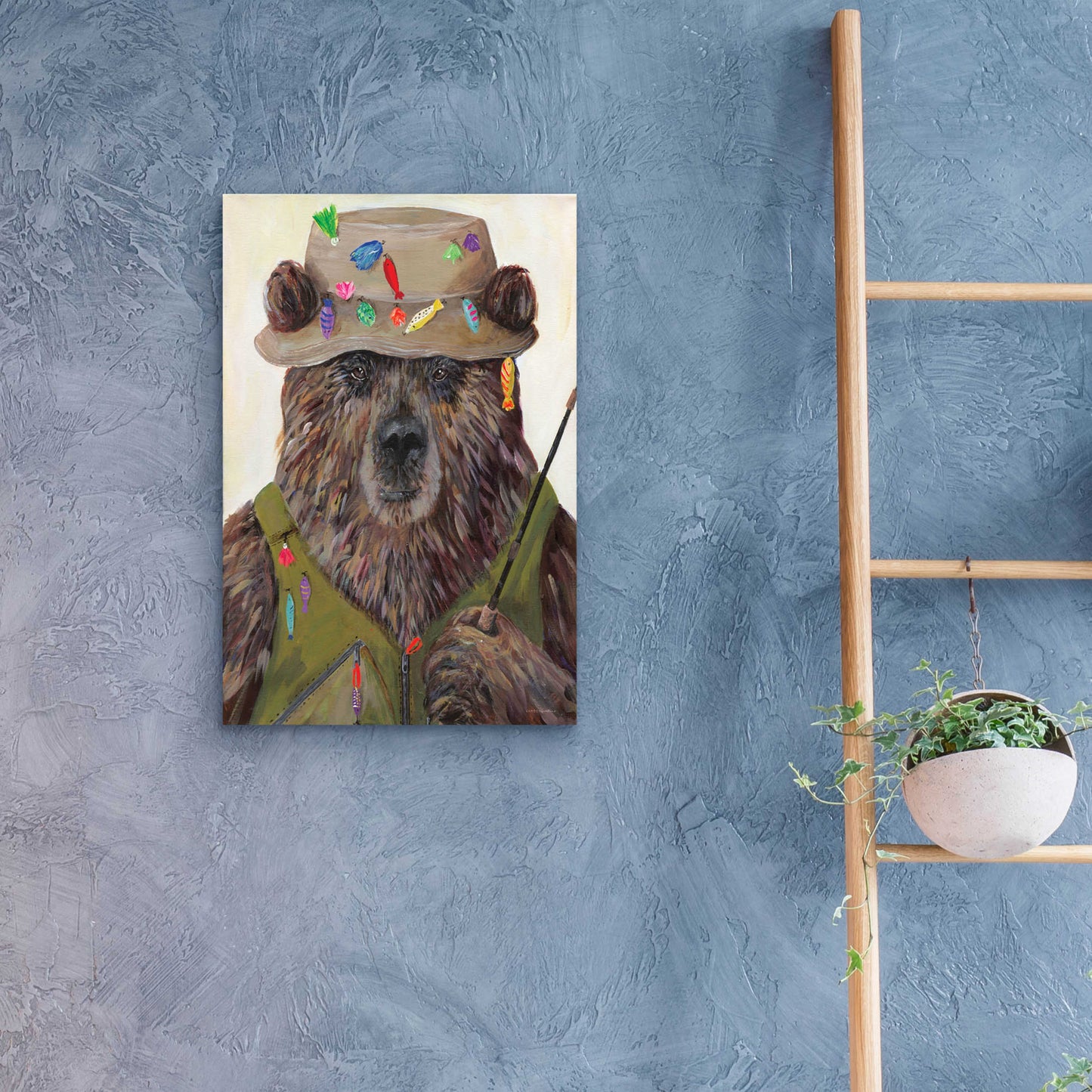 Epic Art 'Bear-ly a Bite' by Kamdon Kreations, Acrylic Glass Wall Art,16x24