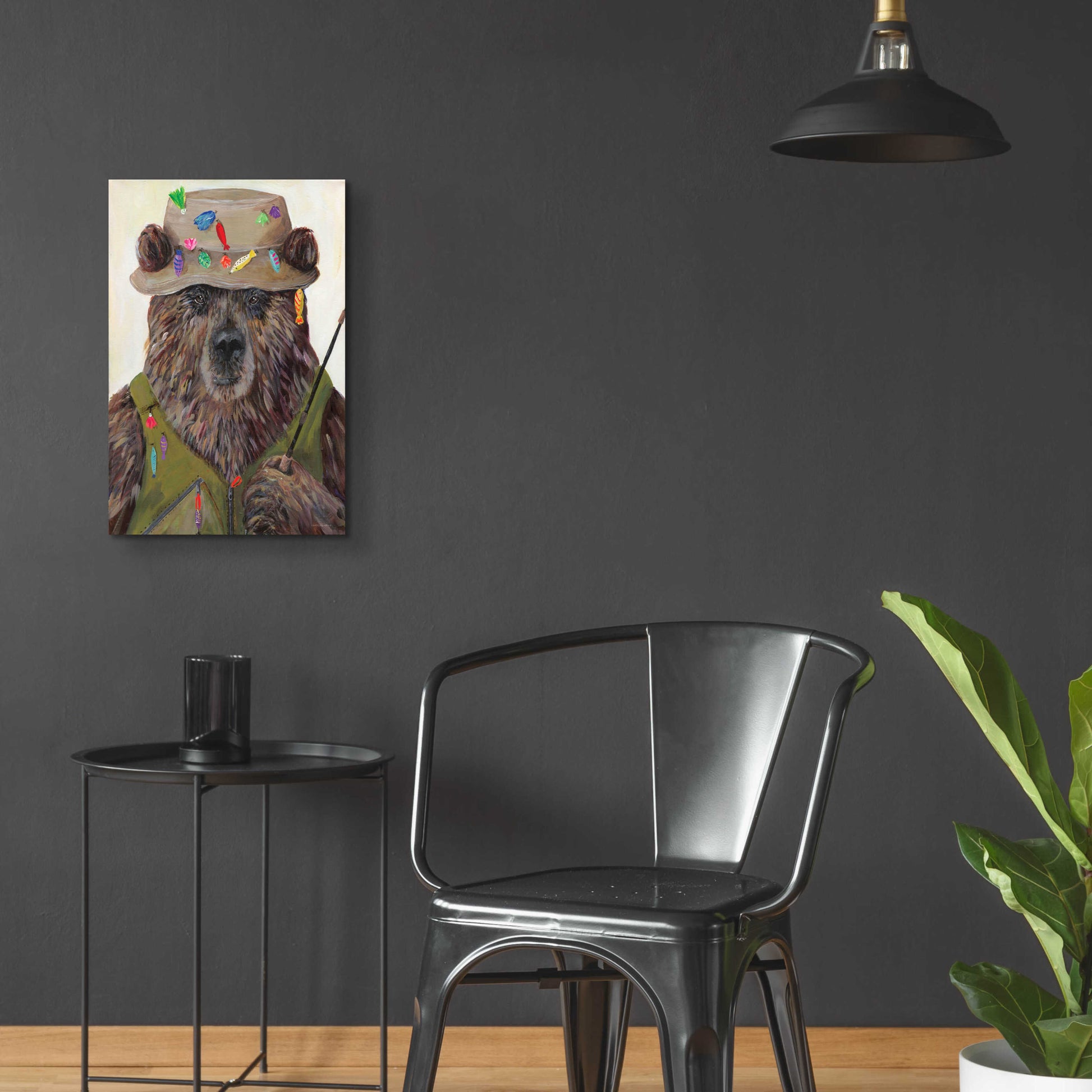 Epic Art 'Bear-ly a Bite' by Kamdon Kreations, Acrylic Glass Wall Art,16x24