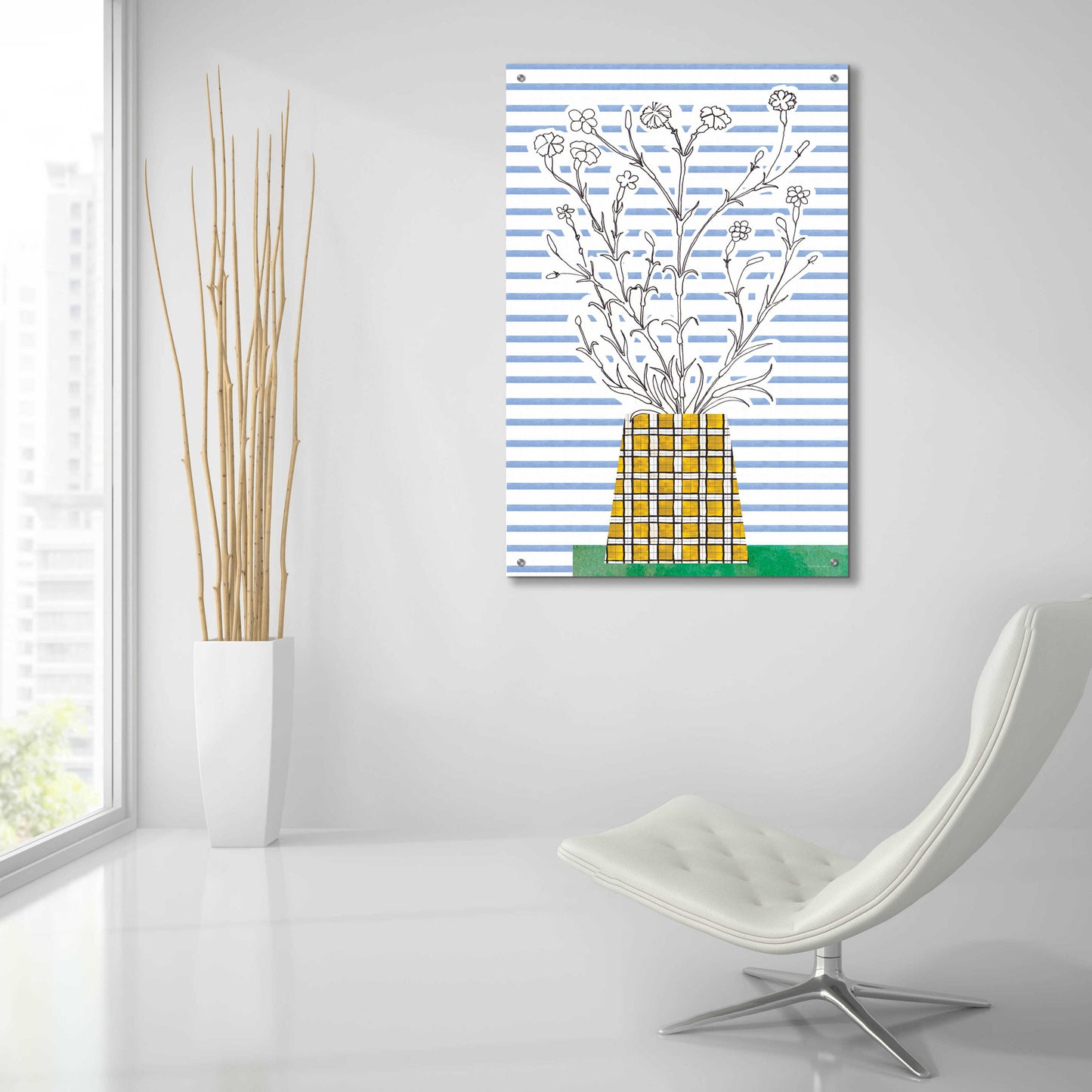 Epic Art 'Patch of Grass' by Kamdon Kreations, Acrylic Glass Wall Art,24x36