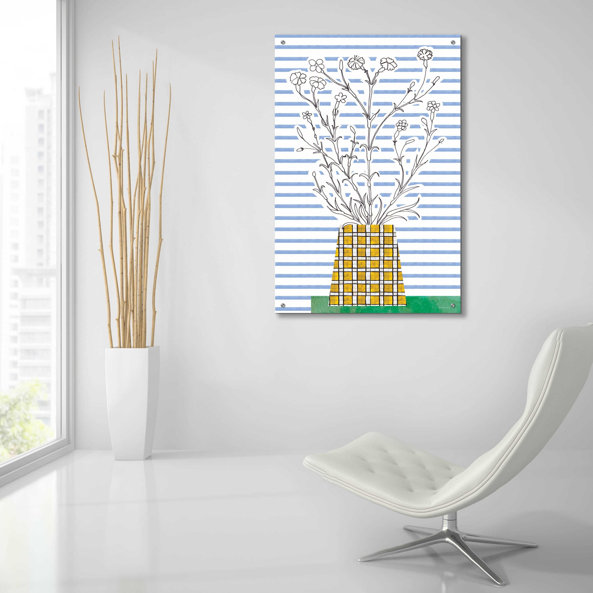 Epic Art 'Patch of Grass' by Kamdon Kreations, Acrylic Glass Wall Art,24x36