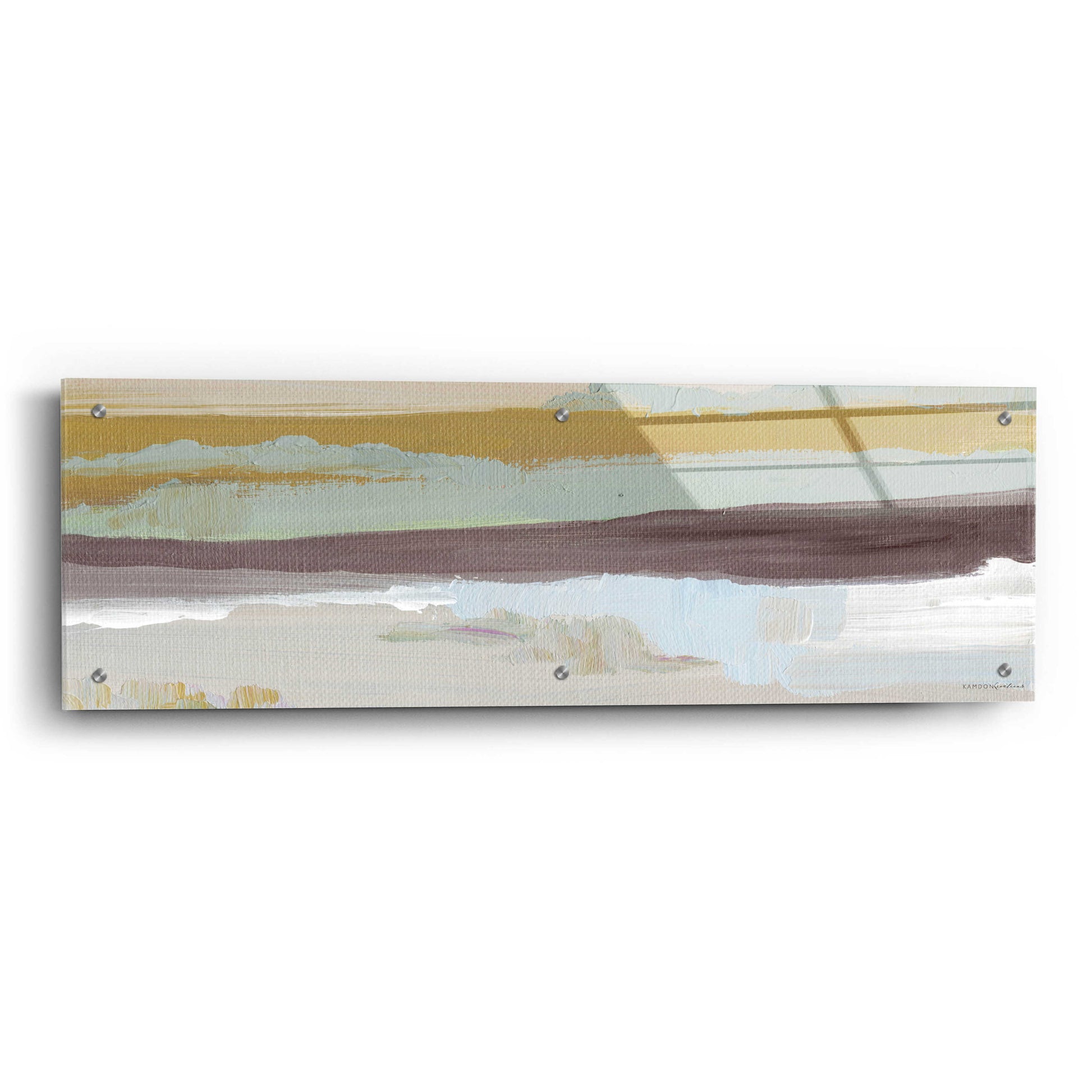 Epic Art 'On the Horizon   ' by Kamdon Kreations, Acrylic Glass Wall Art,36x12