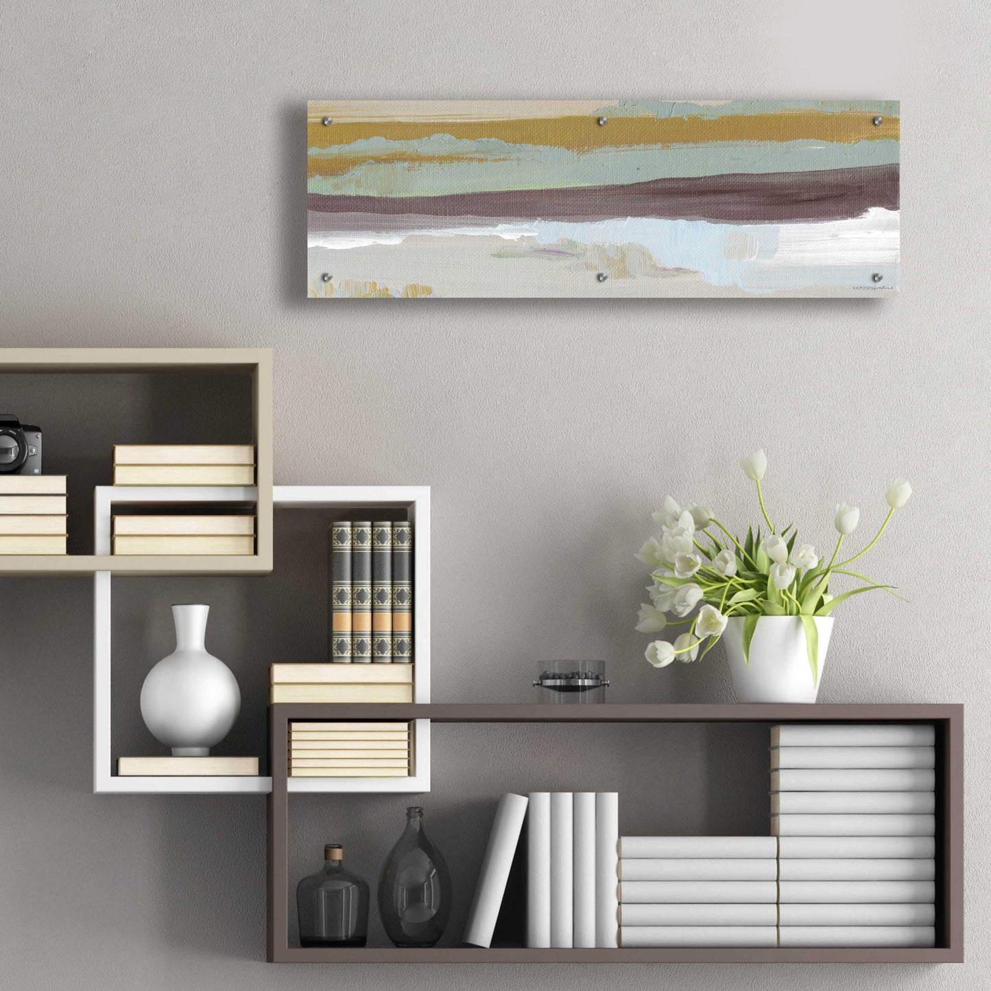 Epic Art 'On the Horizon   ' by Kamdon Kreations, Acrylic Glass Wall Art,36x12