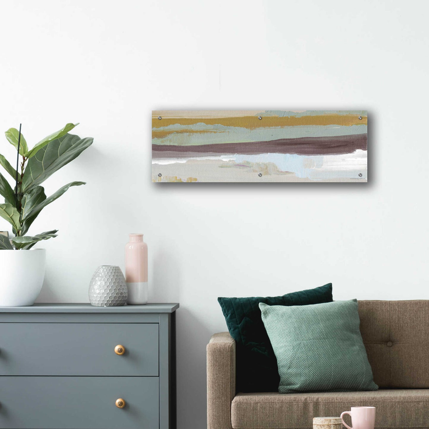 Epic Art 'On the Horizon   ' by Kamdon Kreations, Acrylic Glass Wall Art,36x12