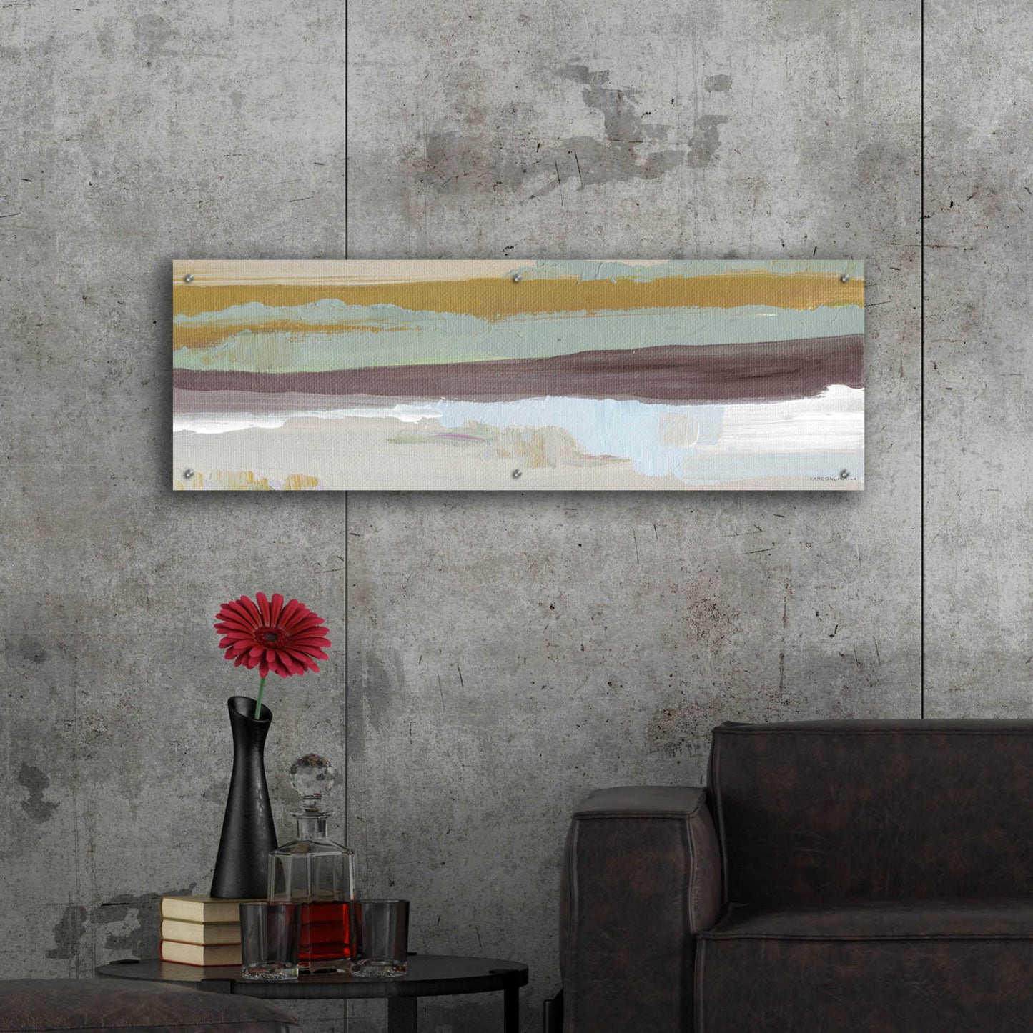 Epic Art 'On the Horizon   ' by Kamdon Kreations, Acrylic Glass Wall Art,48x16