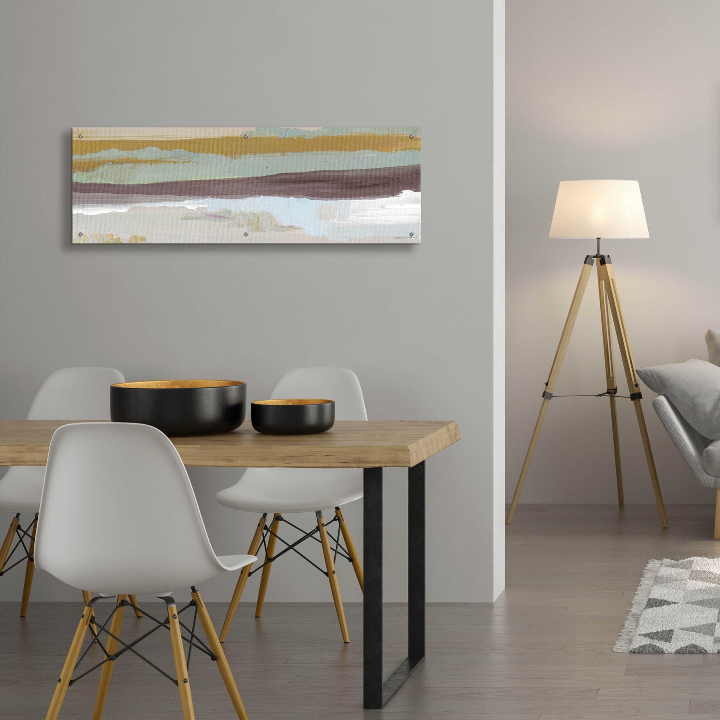 Epic Art 'On the Horizon   ' by Kamdon Kreations, Acrylic Glass Wall Art,48x16