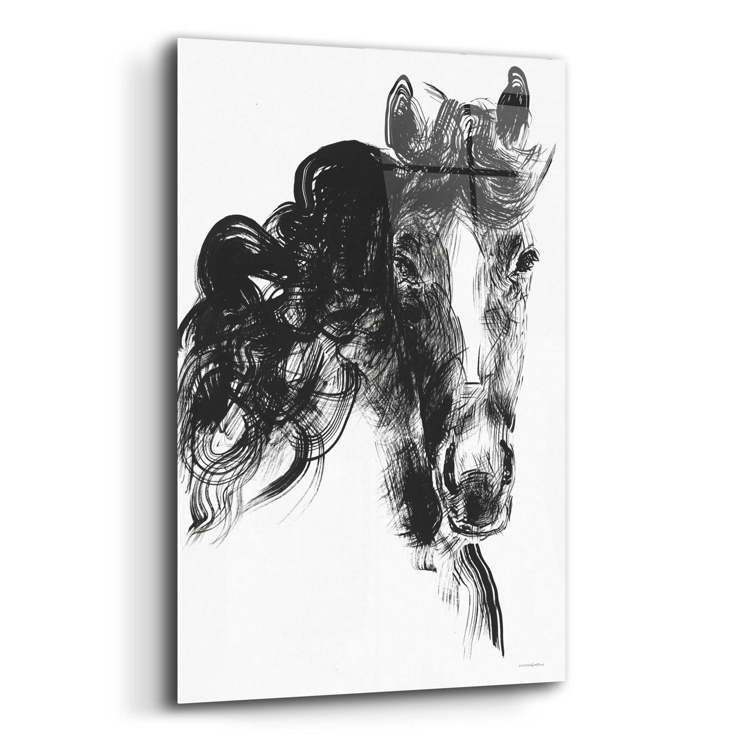 Epic Art 'Sweet Filly' by Kamdon Kreations, Acrylic Glass Wall Art,12x16