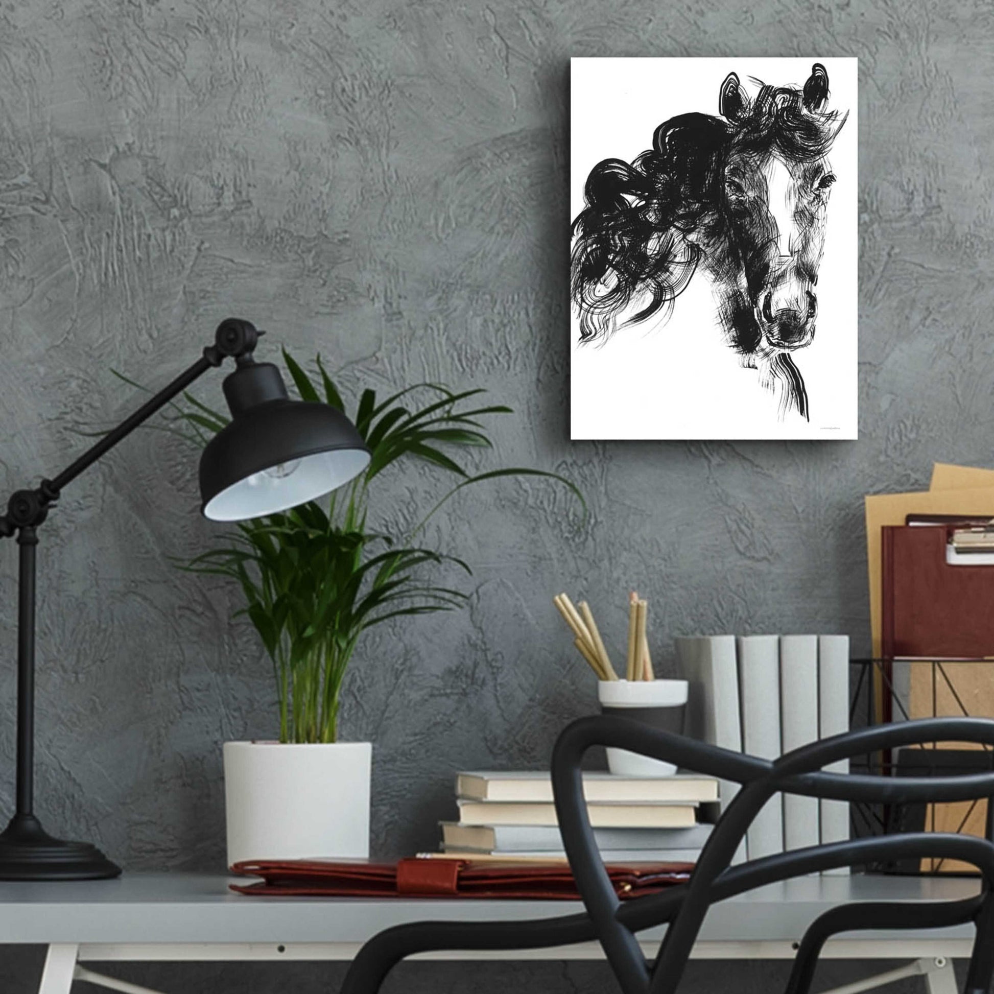 Epic Art 'Sweet Filly' by Kamdon Kreations, Acrylic Glass Wall Art,12x16