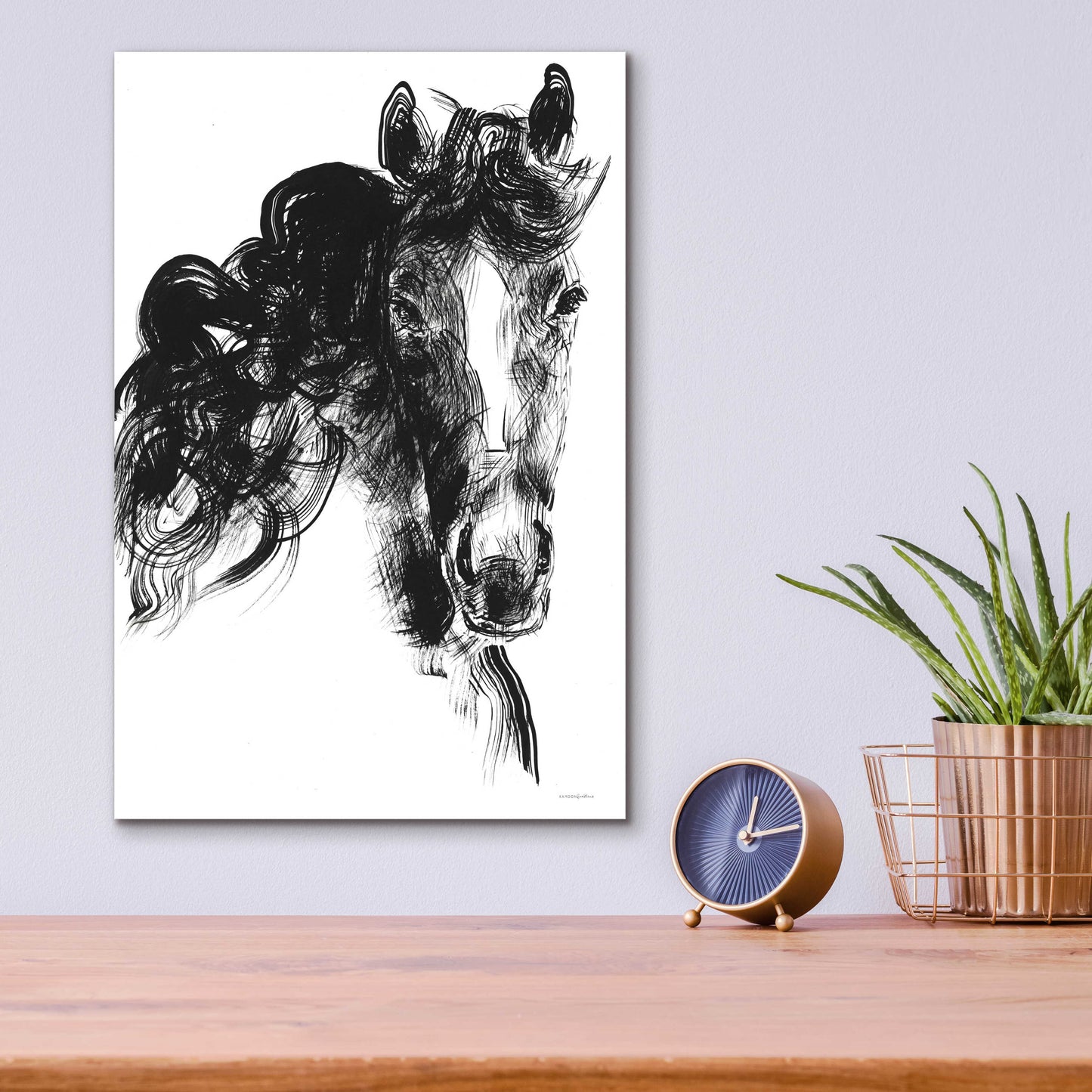 Epic Art 'Sweet Filly' by Kamdon Kreations, Acrylic Glass Wall Art,12x16