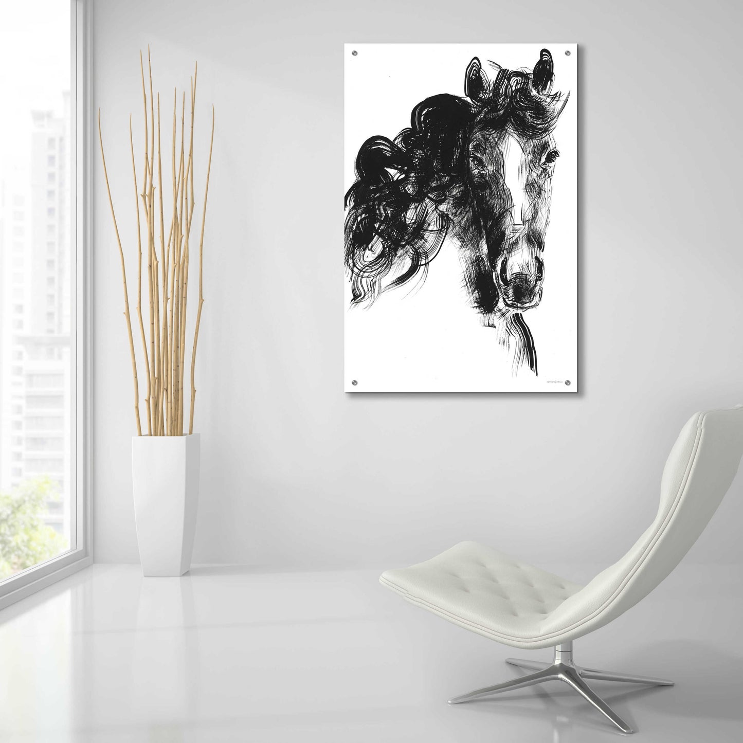 Epic Art 'Sweet Filly' by Kamdon Kreations, Acrylic Glass Wall Art,24x36