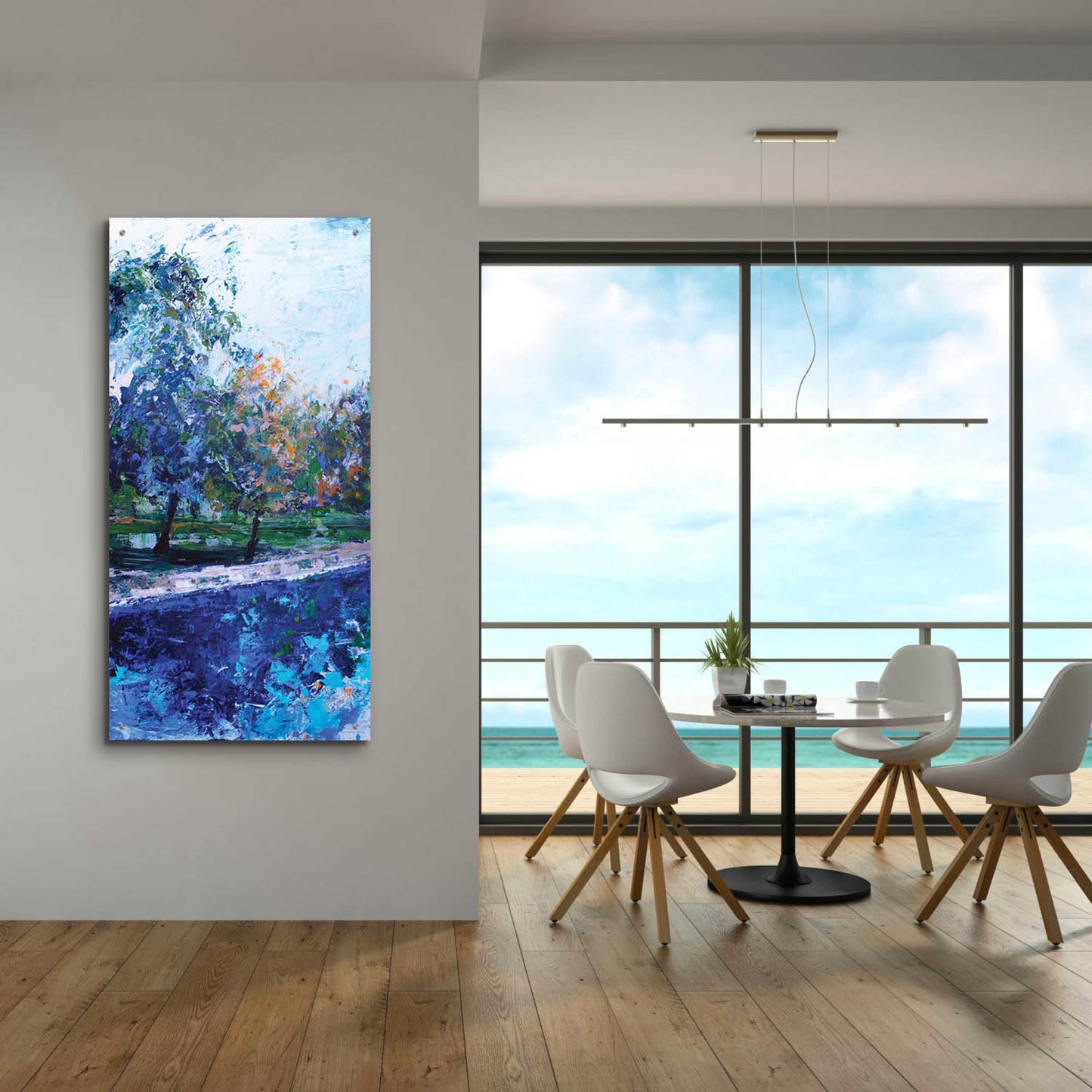 Epic Art 'Mile River 1' by Kamdon Kreations, Acrylic Glass Wall Art,24x48