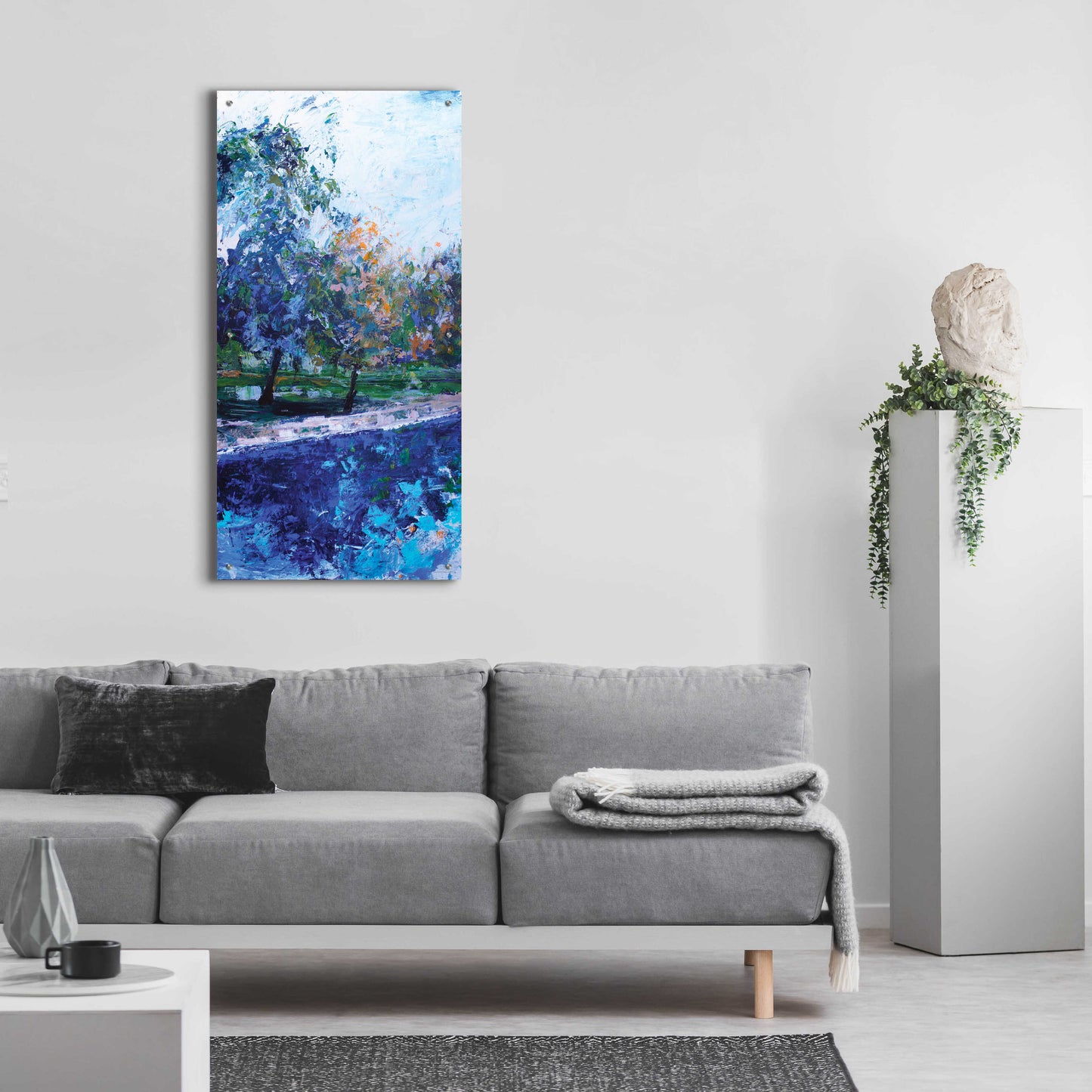 Epic Art 'Mile River 1' by Kamdon Kreations, Acrylic Glass Wall Art,24x48