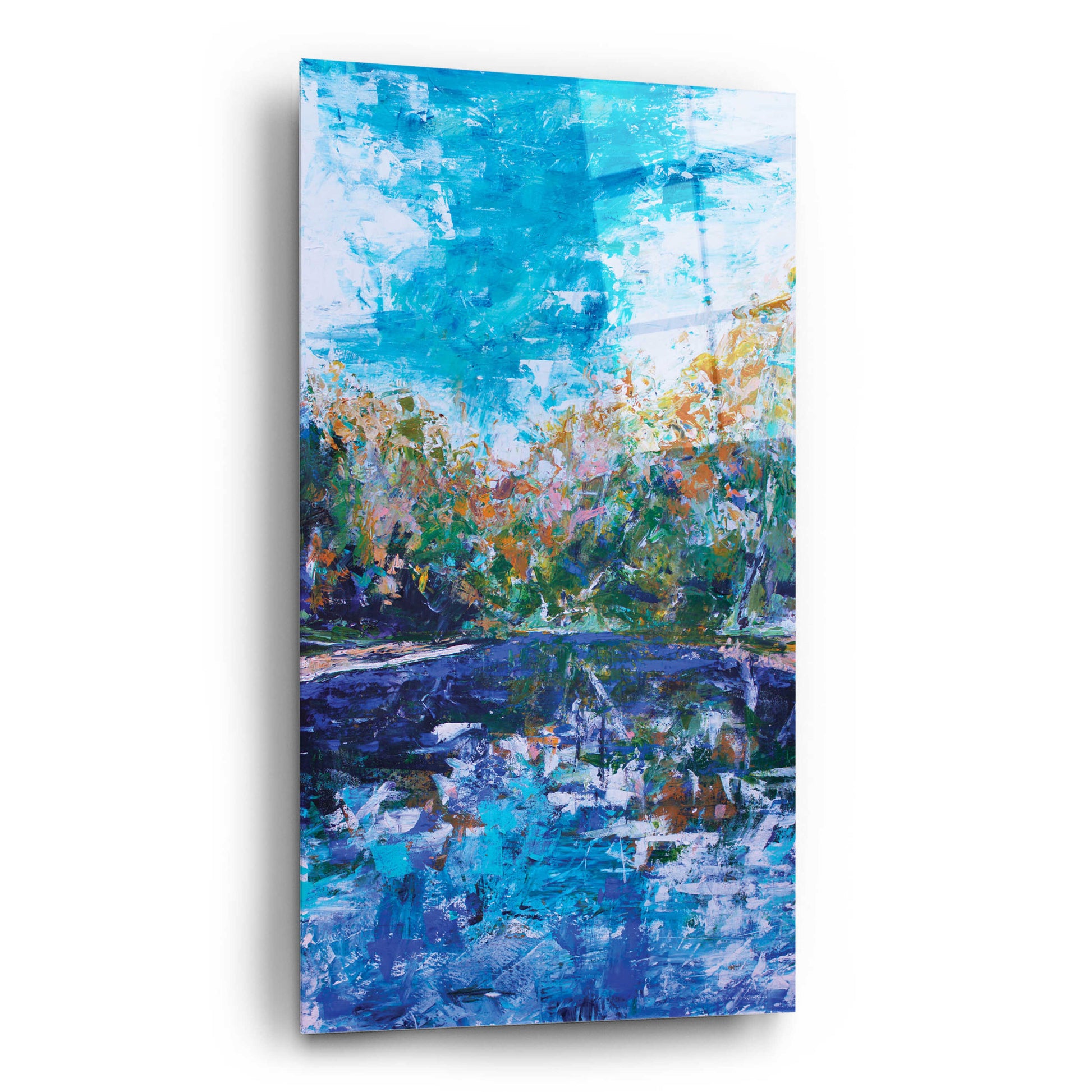 Epic Art 'Mile River 2' by Kamdon Kreations, Acrylic Glass Wall Art,12x24