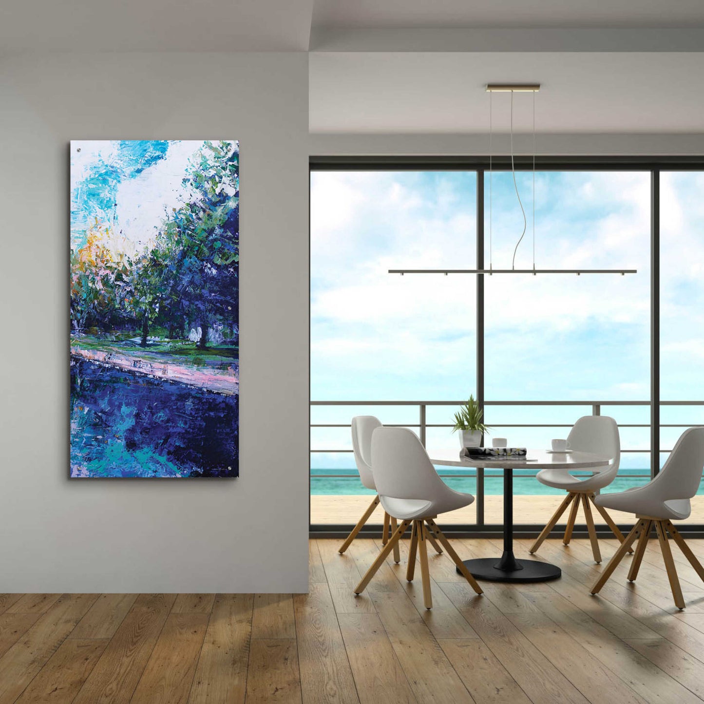 Epic Art 'Mile River 3' by Kamdon Kreations, Acrylic Glass Wall Art,24x48