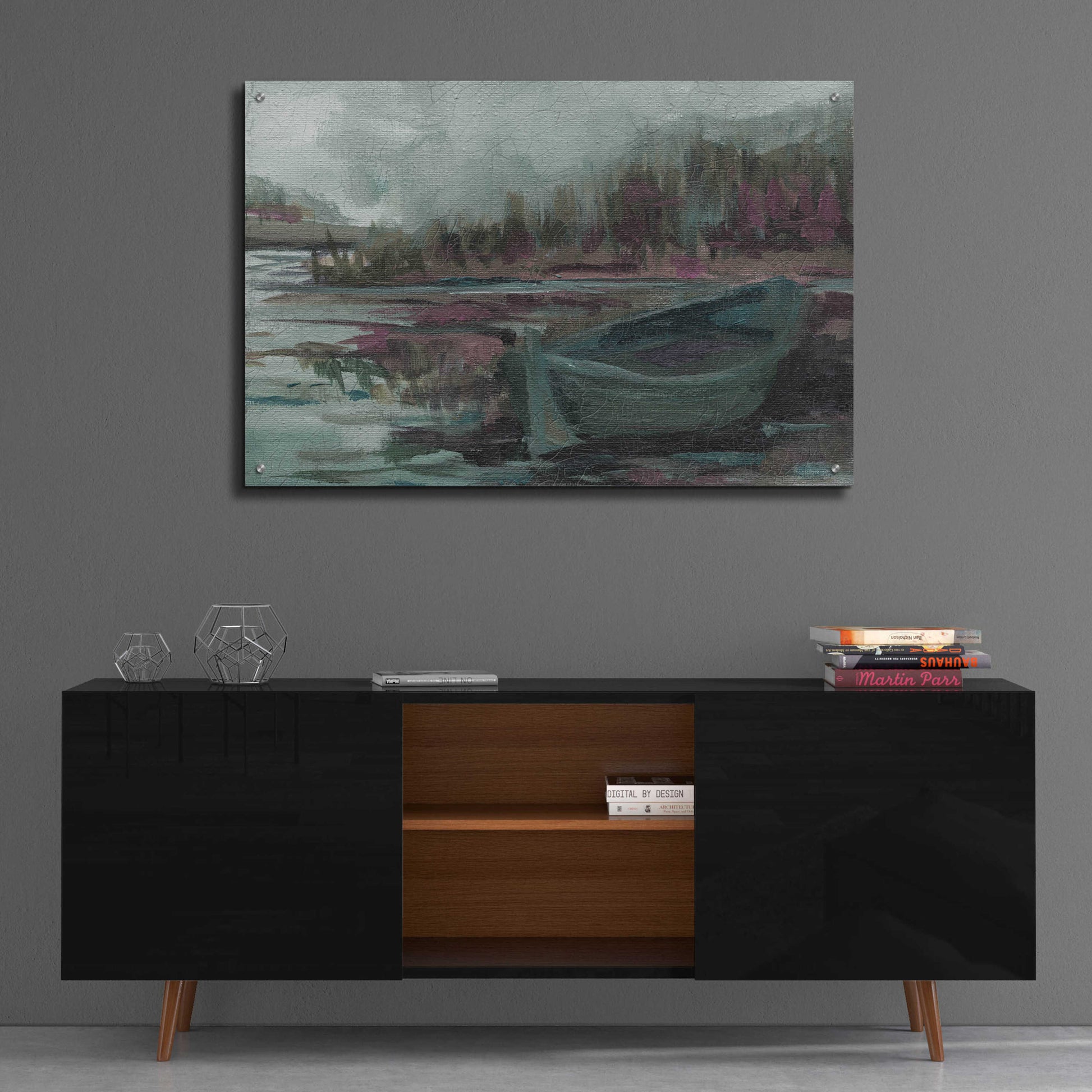 Epic Art 'Old Fishing Boat' by Kamdon Kreations, Acrylic Glass Wall Art,36x24